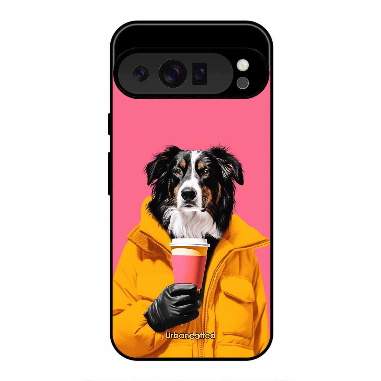Trendy Dog with Drink Glass Case For Google Pixel 9 Pro