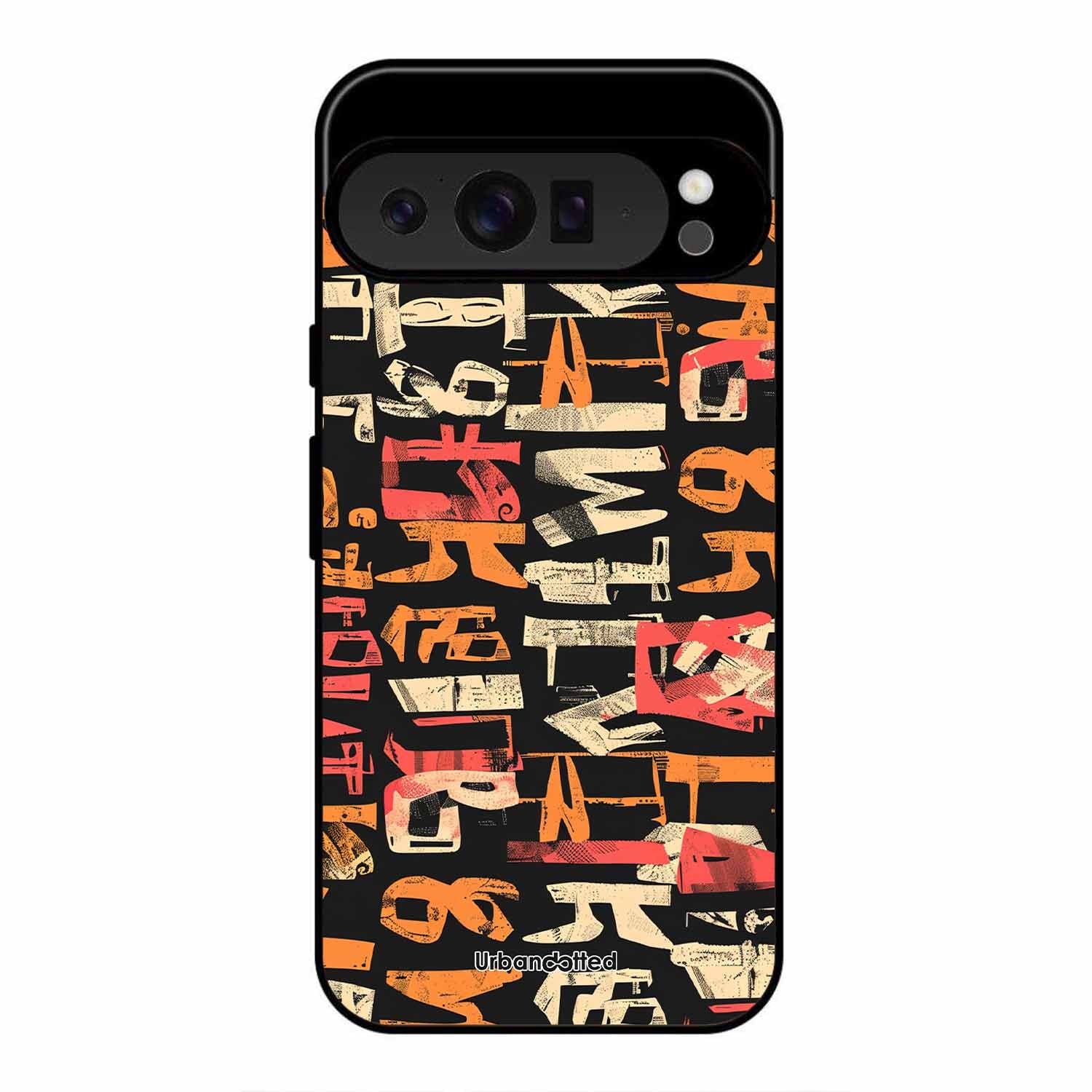 Mixed Typography Design Glass Case For Google Pixel 9 Pro