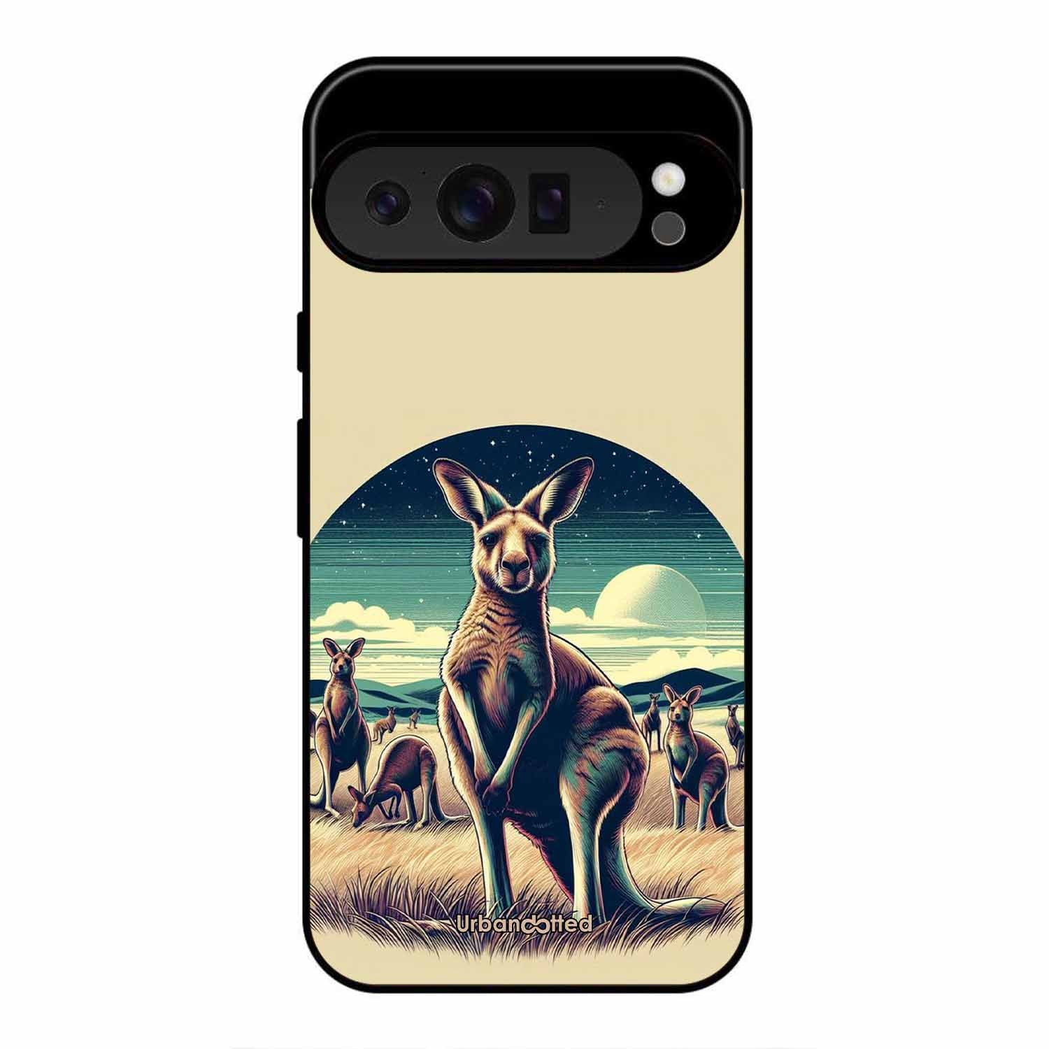 Kangaroo Mob Moonlight Glass Case For Google Pixel 9 Pro