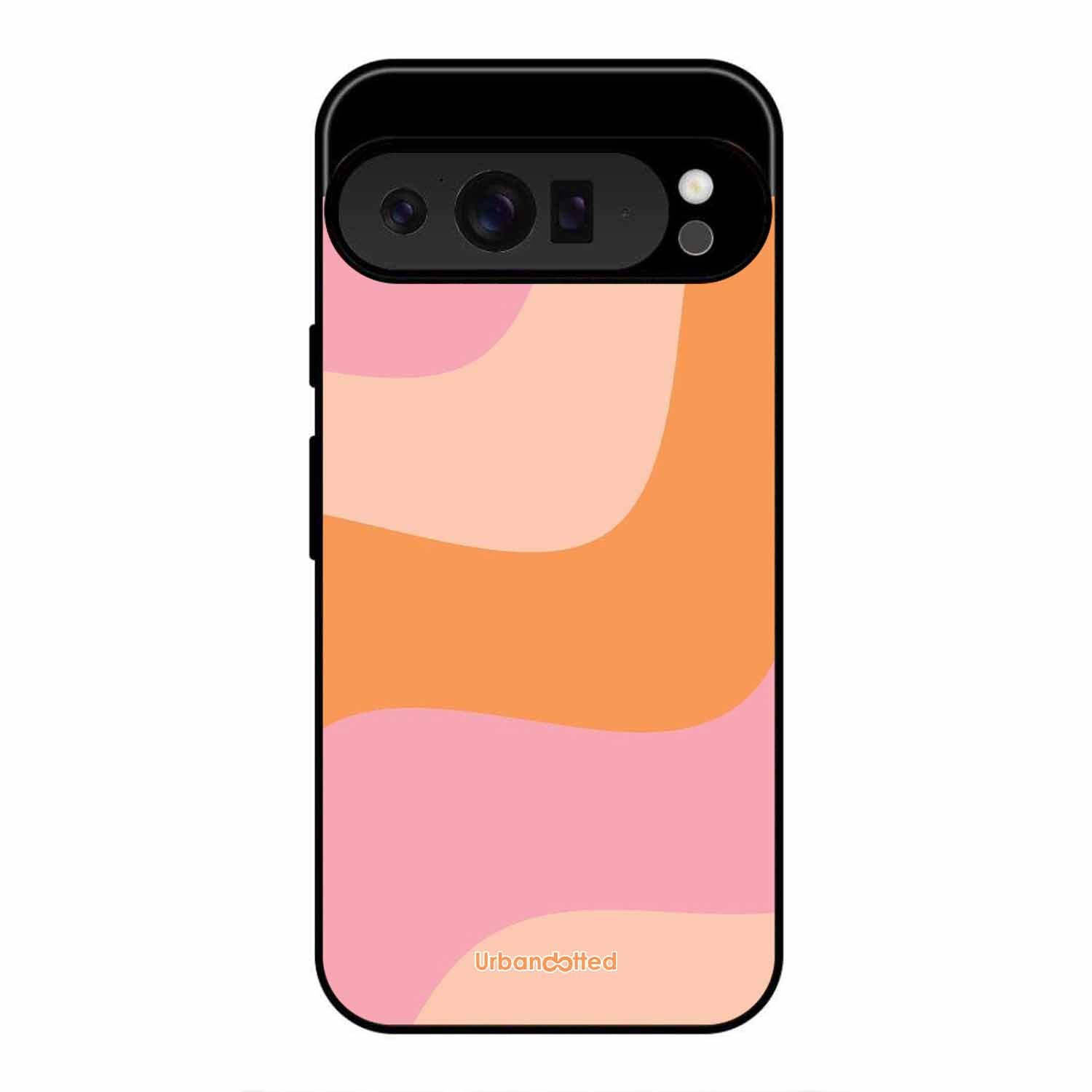 Soft Swirling Stripes Glass Case For Google Pixel 9 Pro