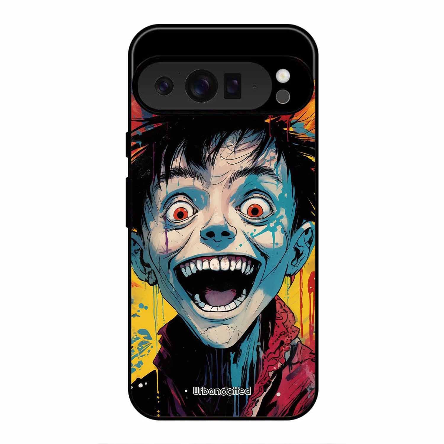 Distorted Joy Illustration Glass Case For Google Pixel 9 Pro