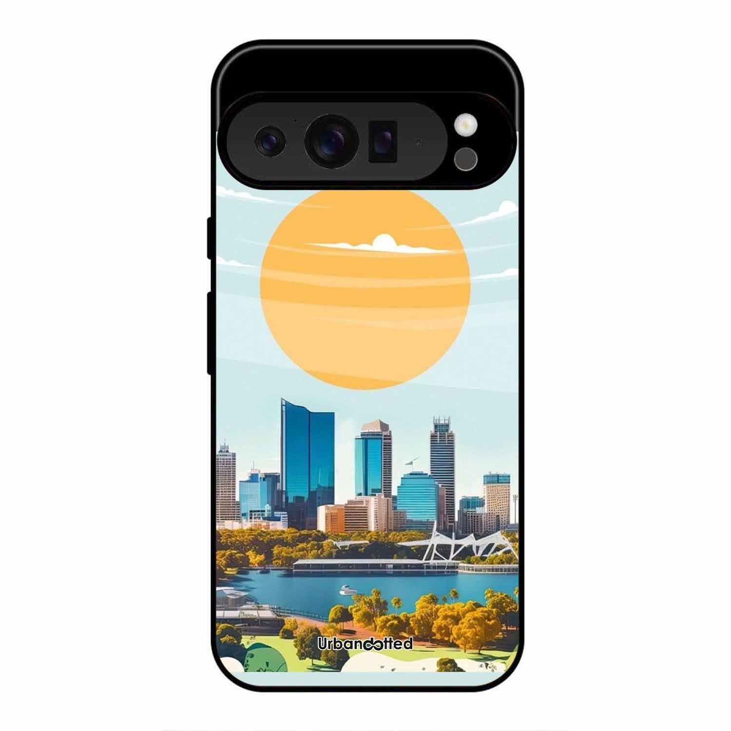 Western Australia Cityscape Glass Case For Google Pixel 9 Pro