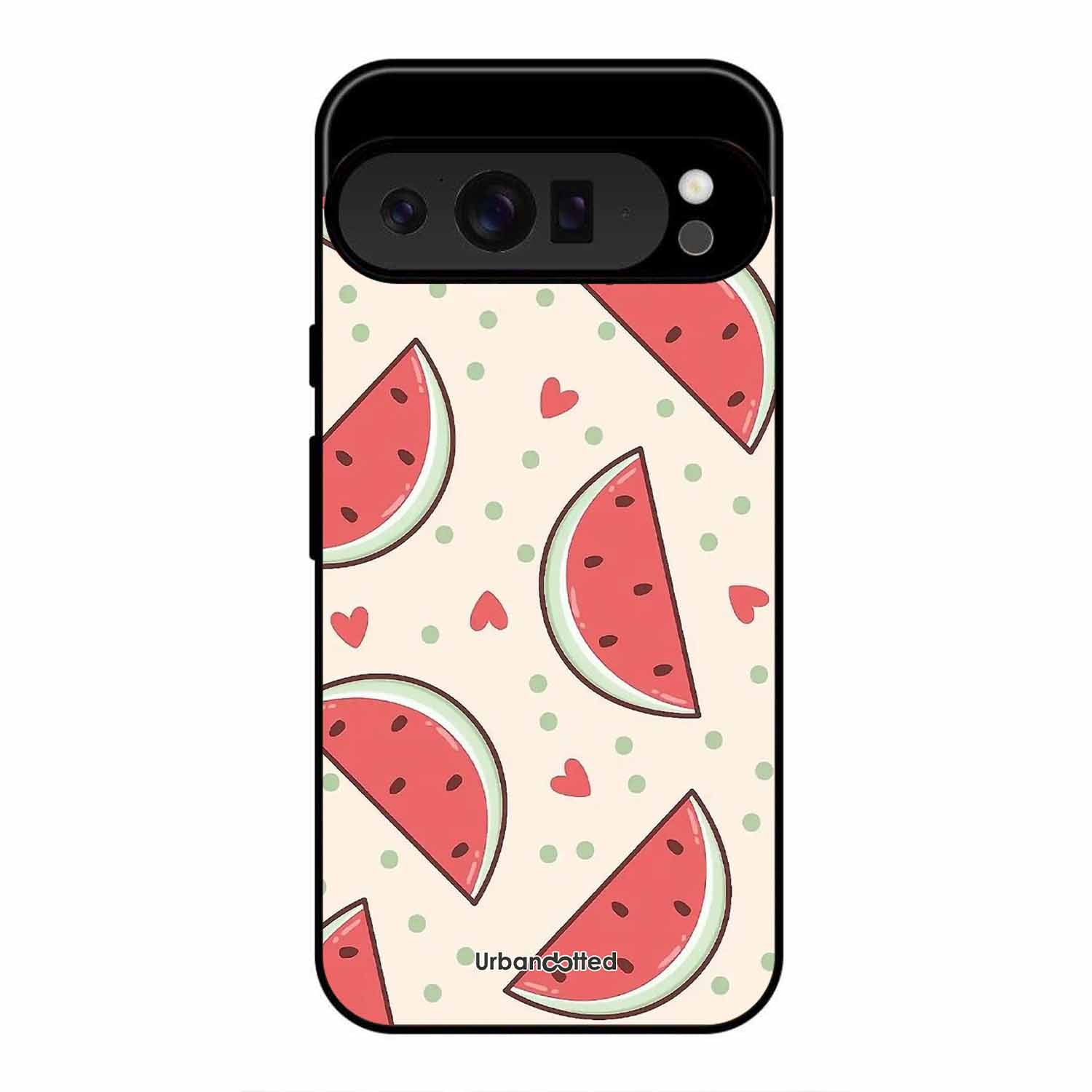 Watermelon Slice Fun Glass Case For Google Pixel 9 Pro