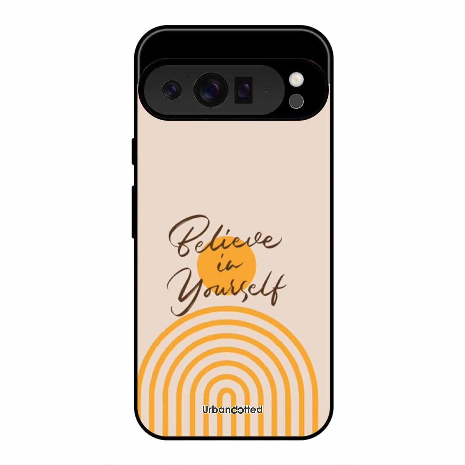 Believe In Yourself Rainbow Glass Case For Google Pixel 9 Pro