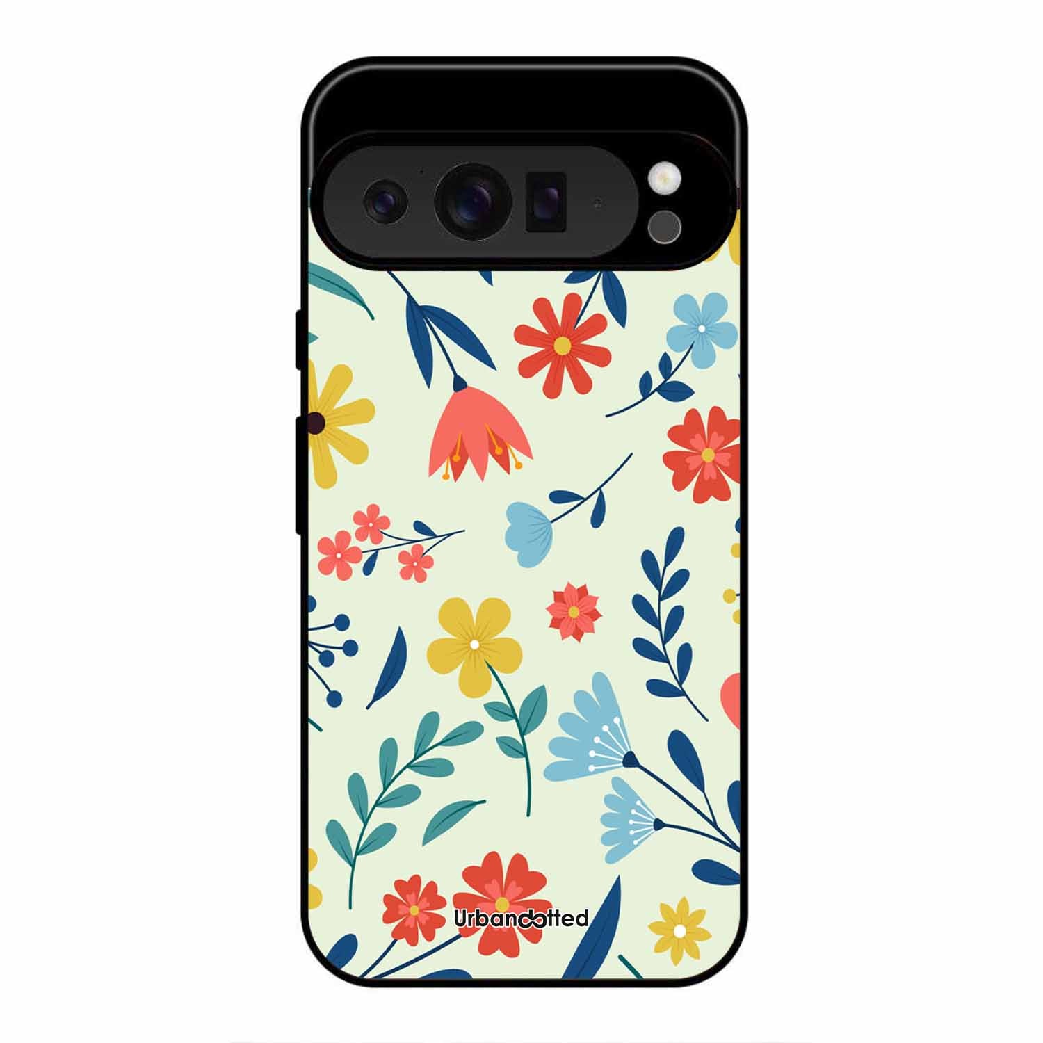 Colorful Wildflower Meadow Glass Case For Google Pixel 9 Pro