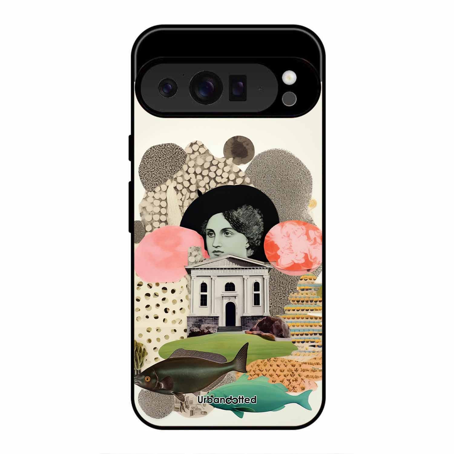 Whimsical Mixed Media Art Glass Case For Google Pixel 9 Pro