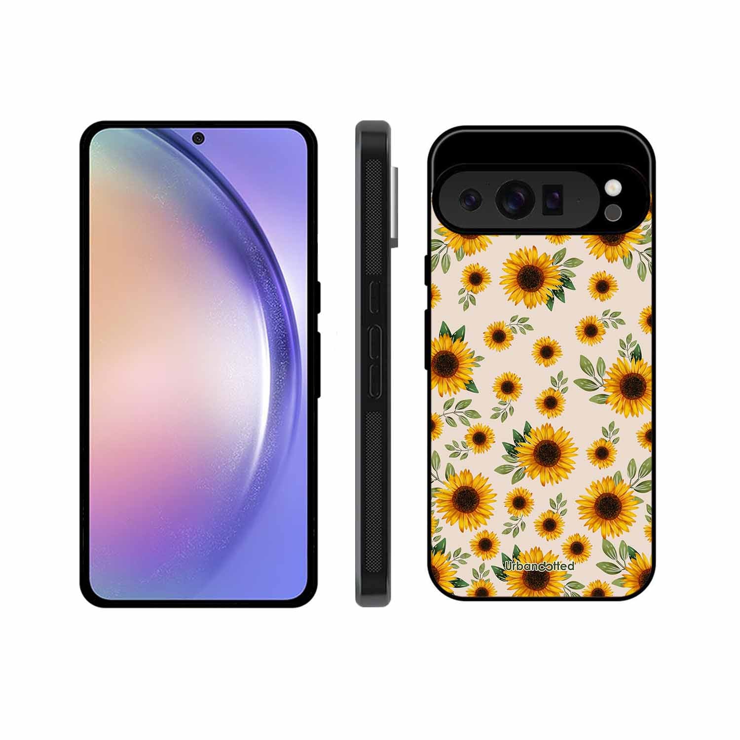 Summer Sunflowers Glass Case For Google Pixel 9 Pro XL