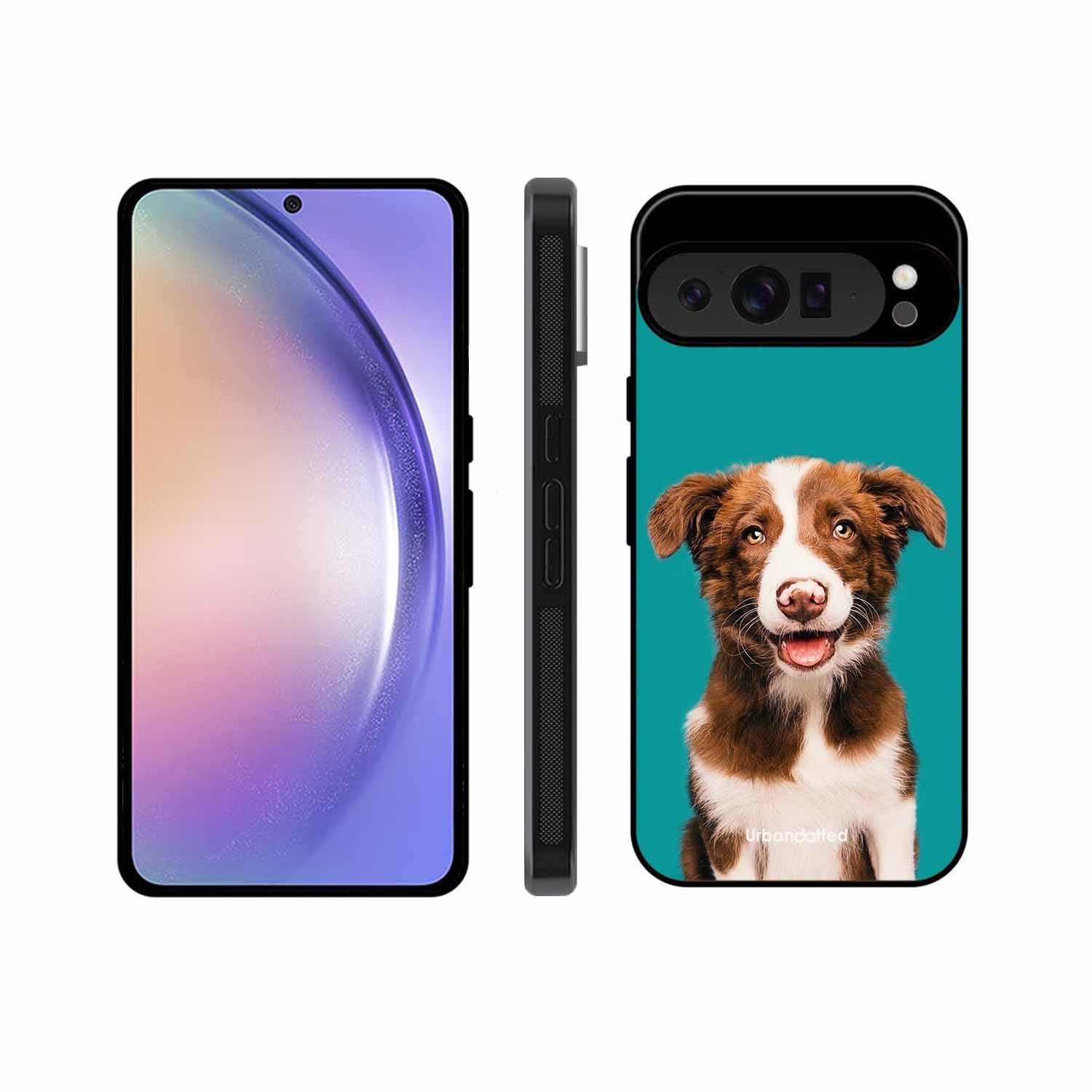 Smiling Dog Portrait Glass Case For Google Pixel 9 Pro