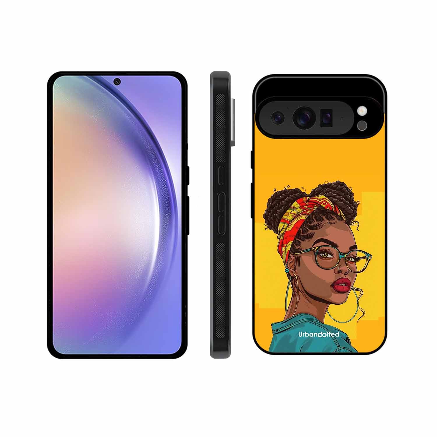 Headscarf Beauty Glass Case For Google Pixel 9 Pro