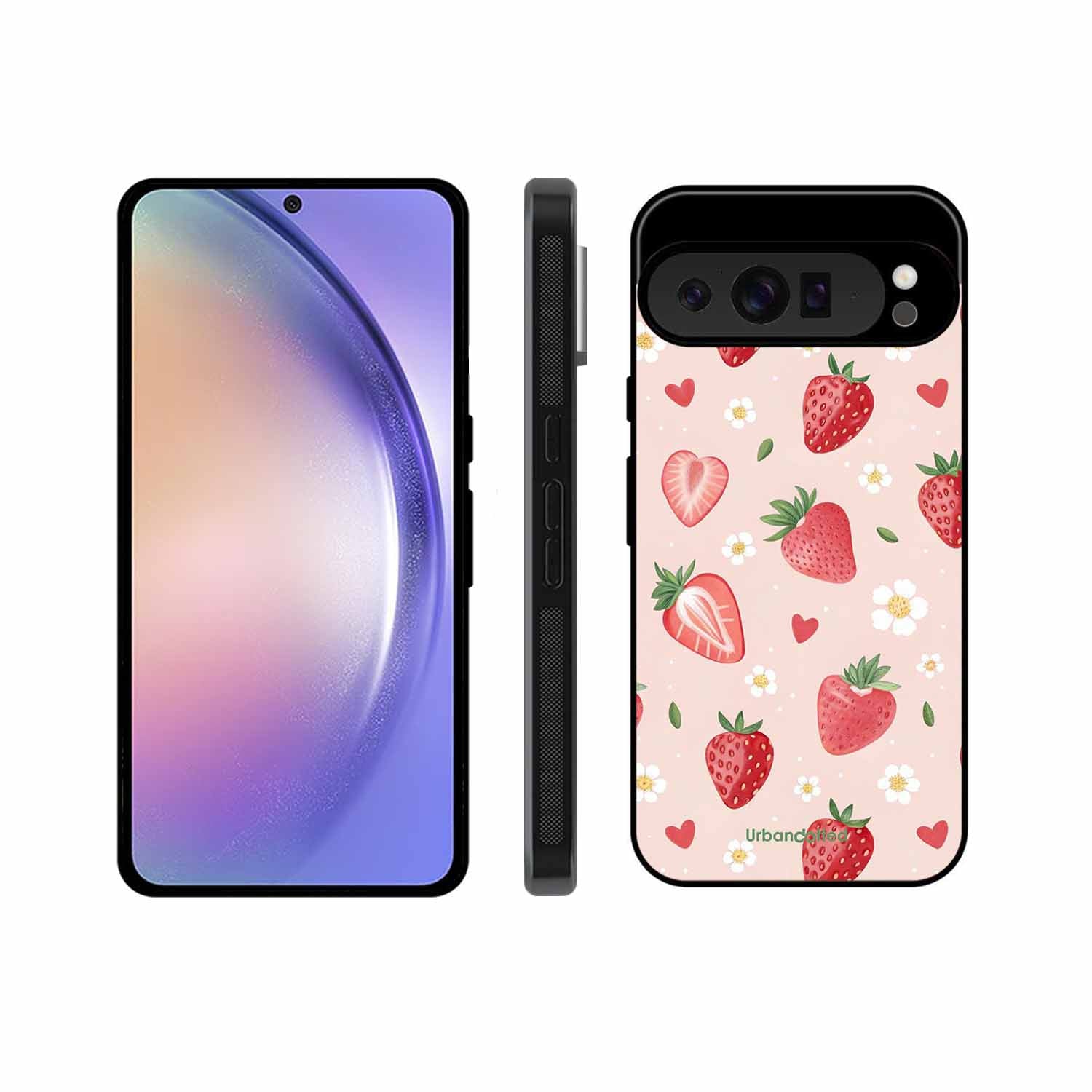 Strawberry Sweetheart Glass Case For Google Pixel 9 Pro