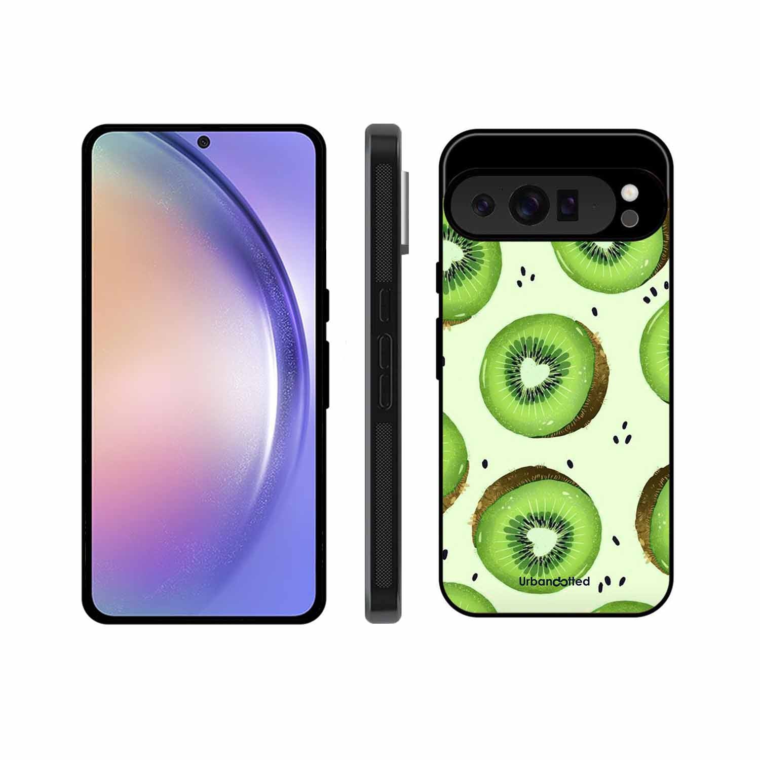 Tropical Kiwi Fruit Glass Case For Google Pixel 9 Pro