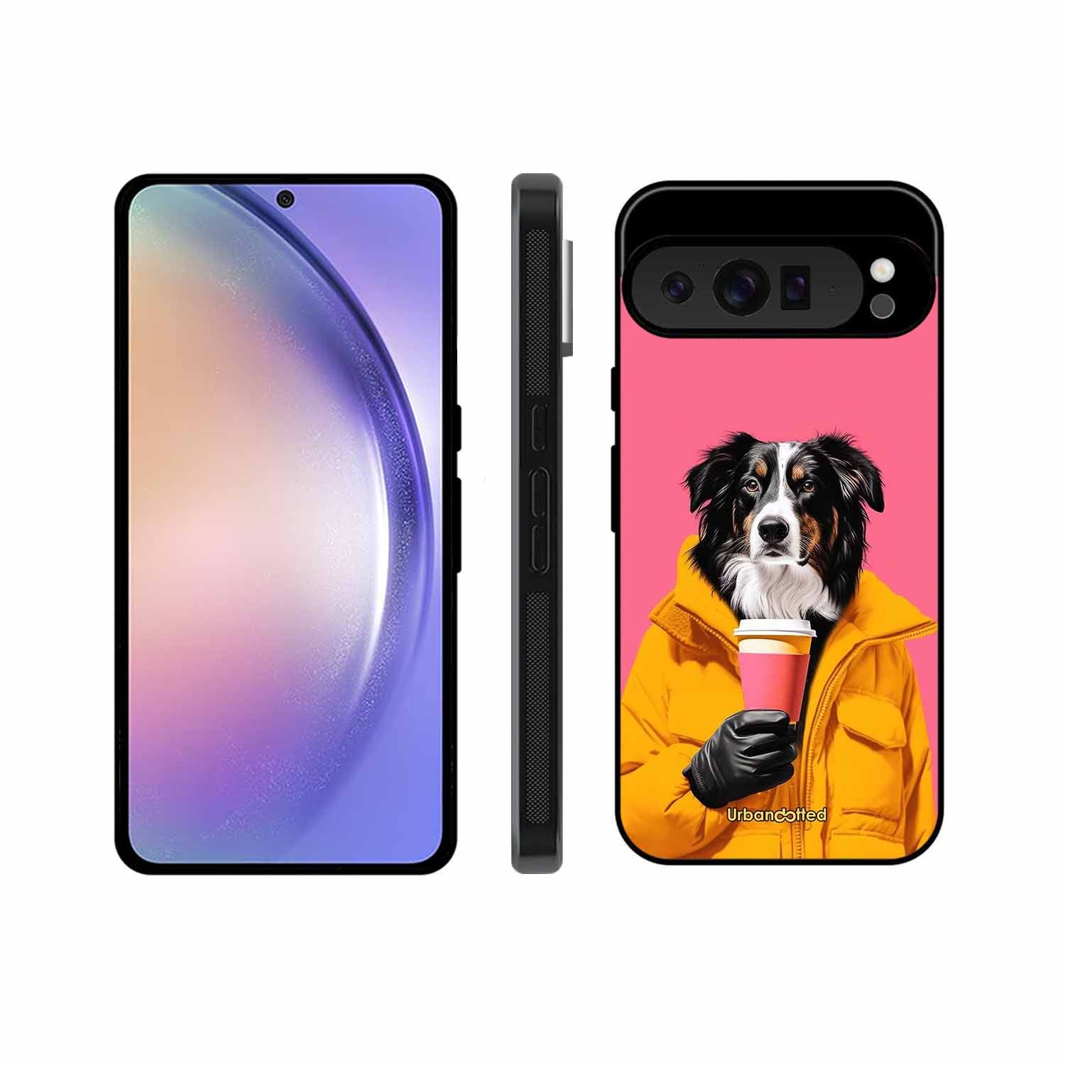 Trendy Dog with Drink Glass Case For Google Pixel 9 Pro