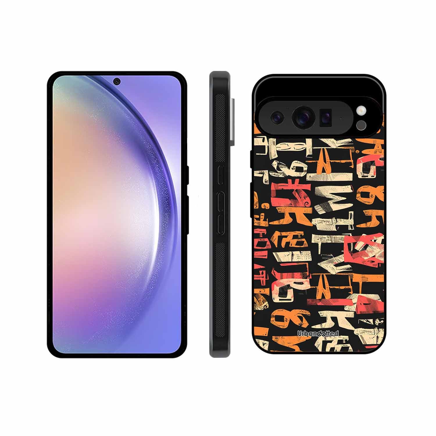 Mixed Typography Design Glass Case For Google Pixel 9 Pro
