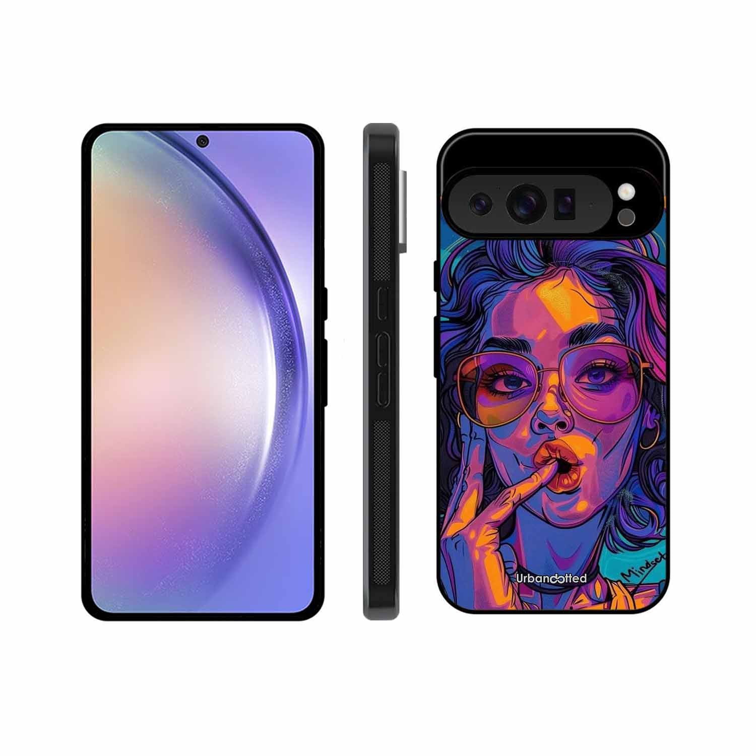 Vibrant Pop Art Girl Glass Case For Google Pixel 9 Pro XL