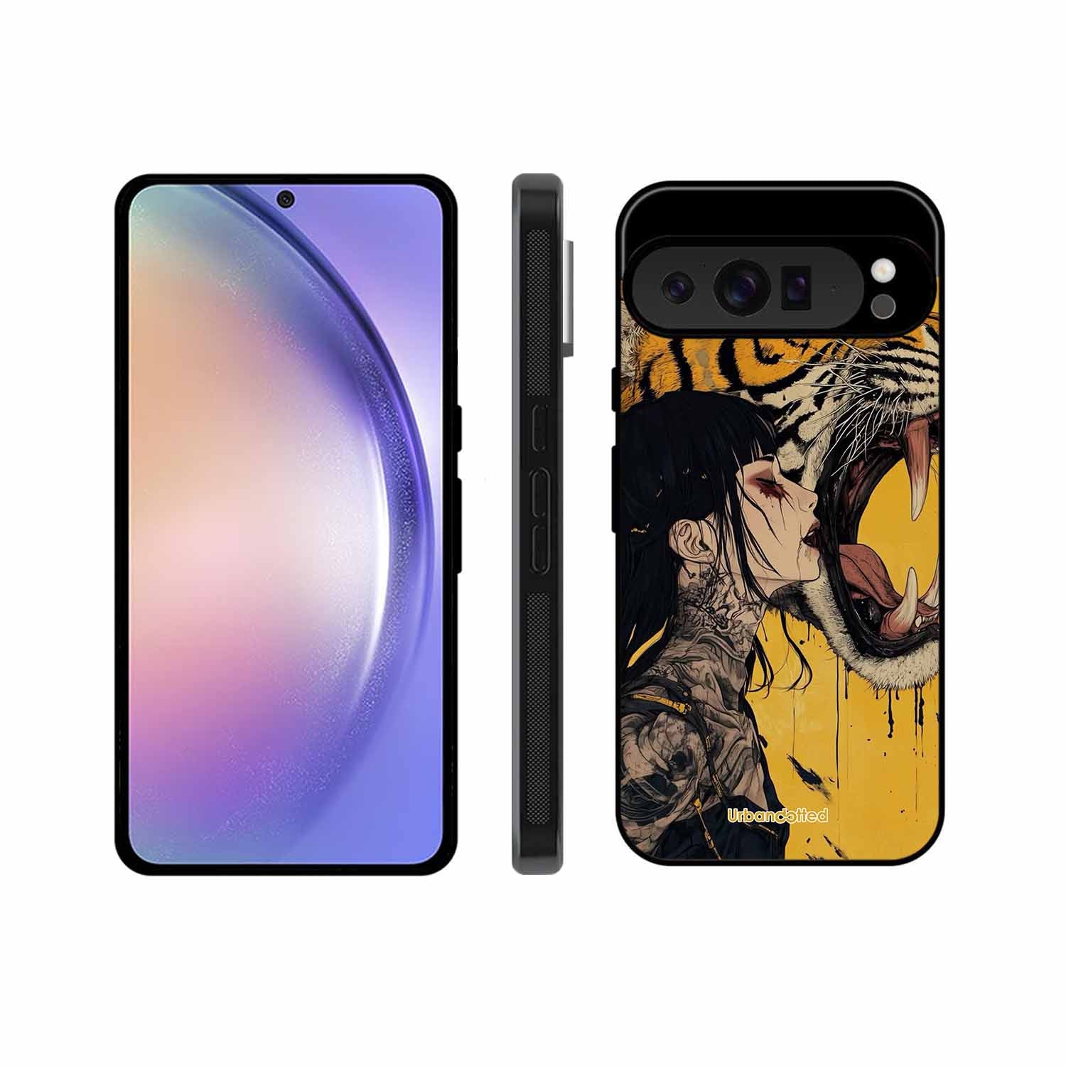 Tattooed Girl with Tiger Glass Case For Google Pixel 9 Pro