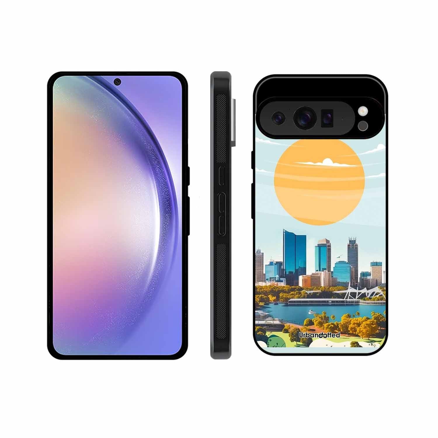 Western Australia Cityscape Glass Case For Google Pixel 9 Pro