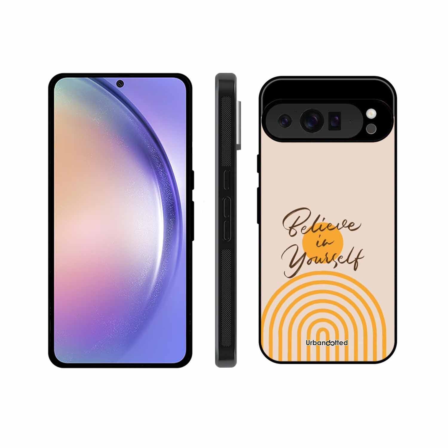 Believe In Yourself Rainbow Glass Case For Google Pixel 9 Pro
