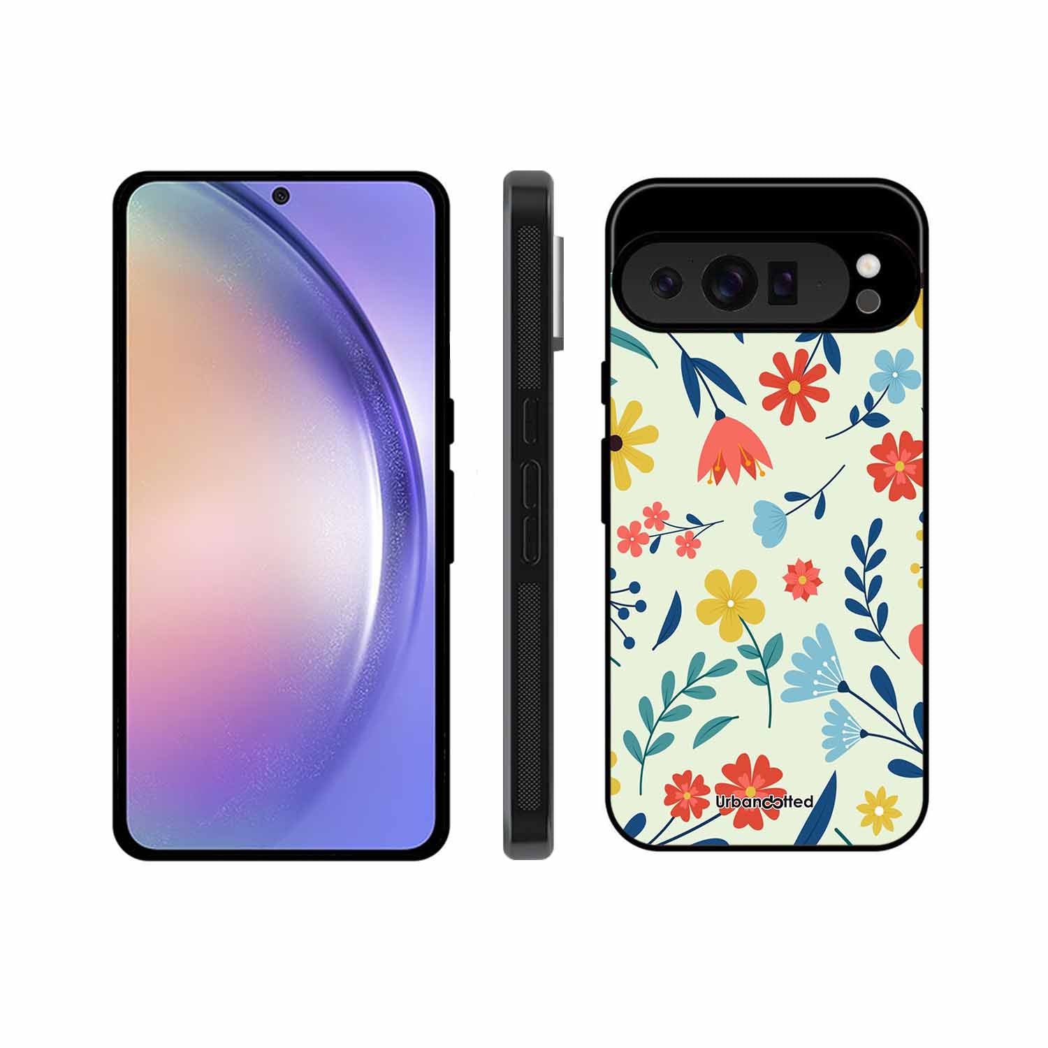 Colorful Wildflower Meadow Glass Case For Google Pixel 9 Pro