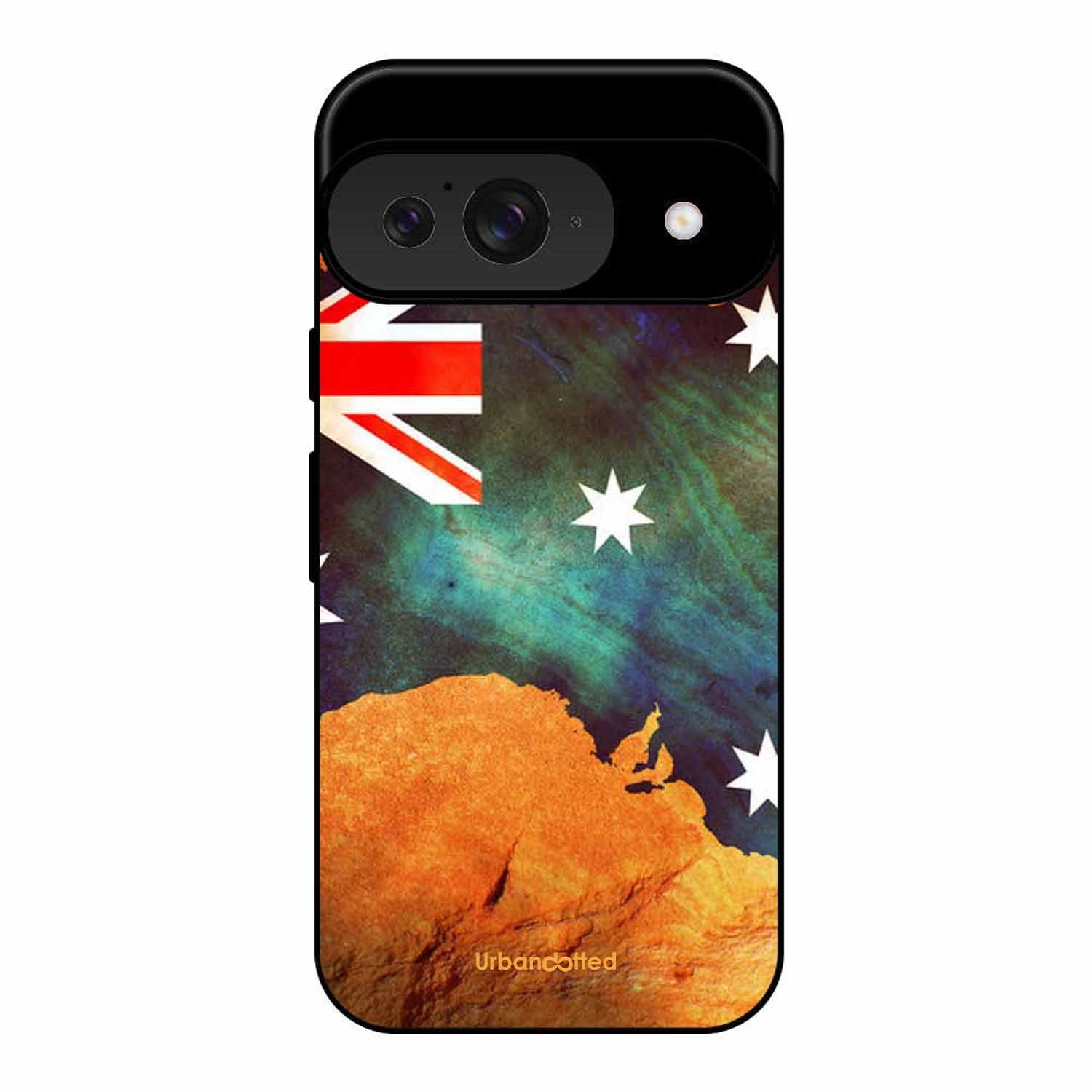 Australian Flag Map Glass Case For Google Pixel 9