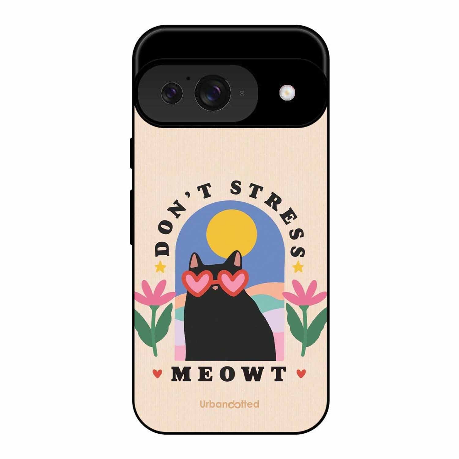 Don't Stress Meowt Glass Case For Google Pixel 9