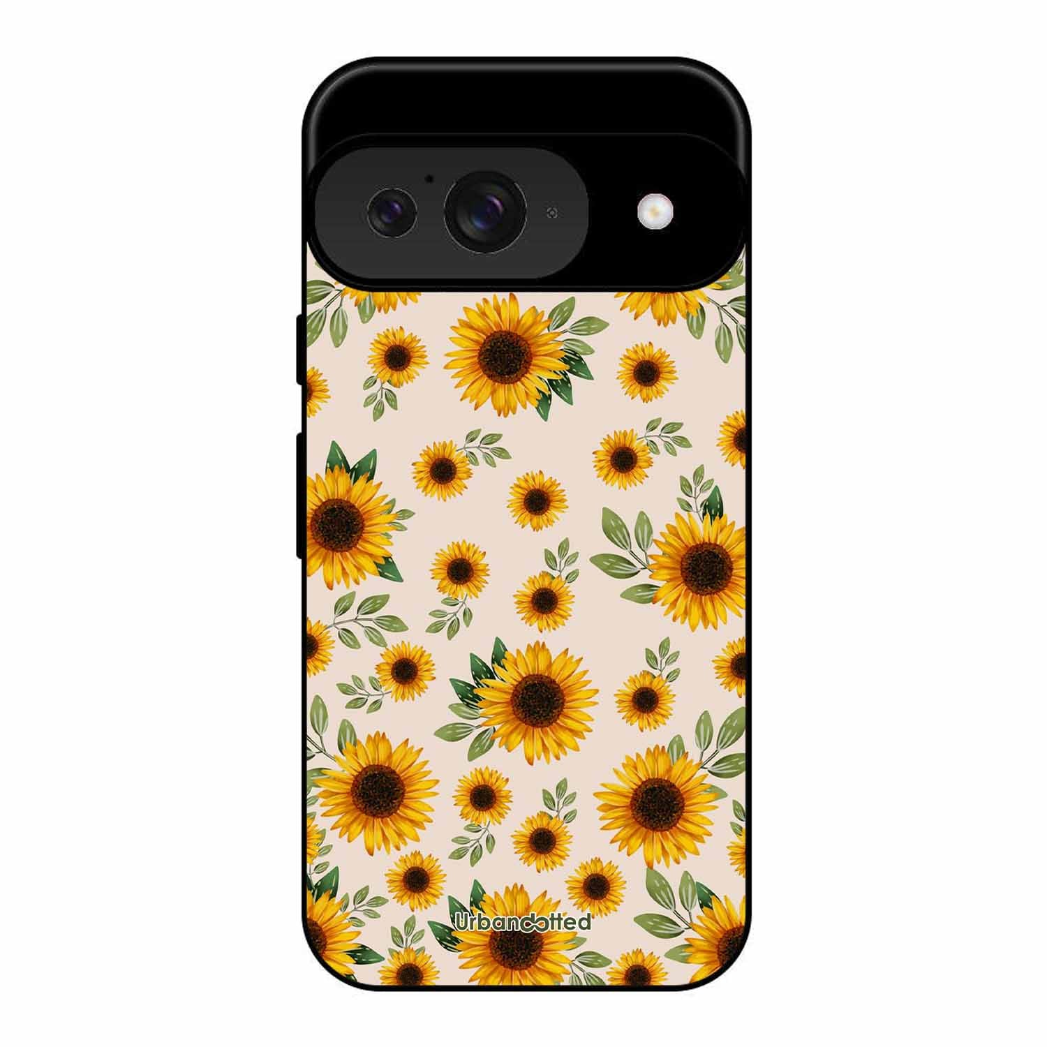 Summer Sunflowers Glass Case For Google Pixel 9