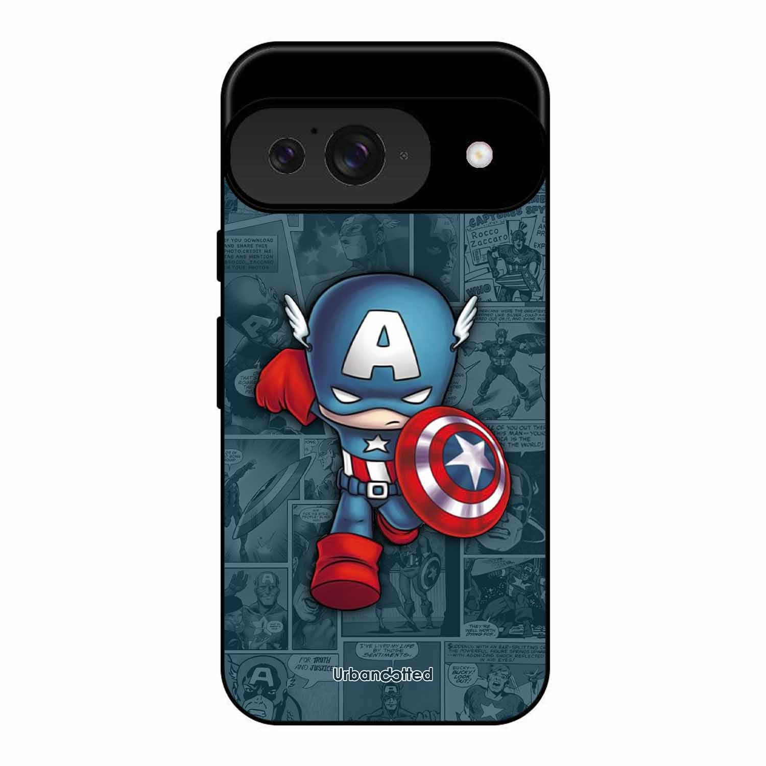 Captain America Glass Case For Google Pixel 9