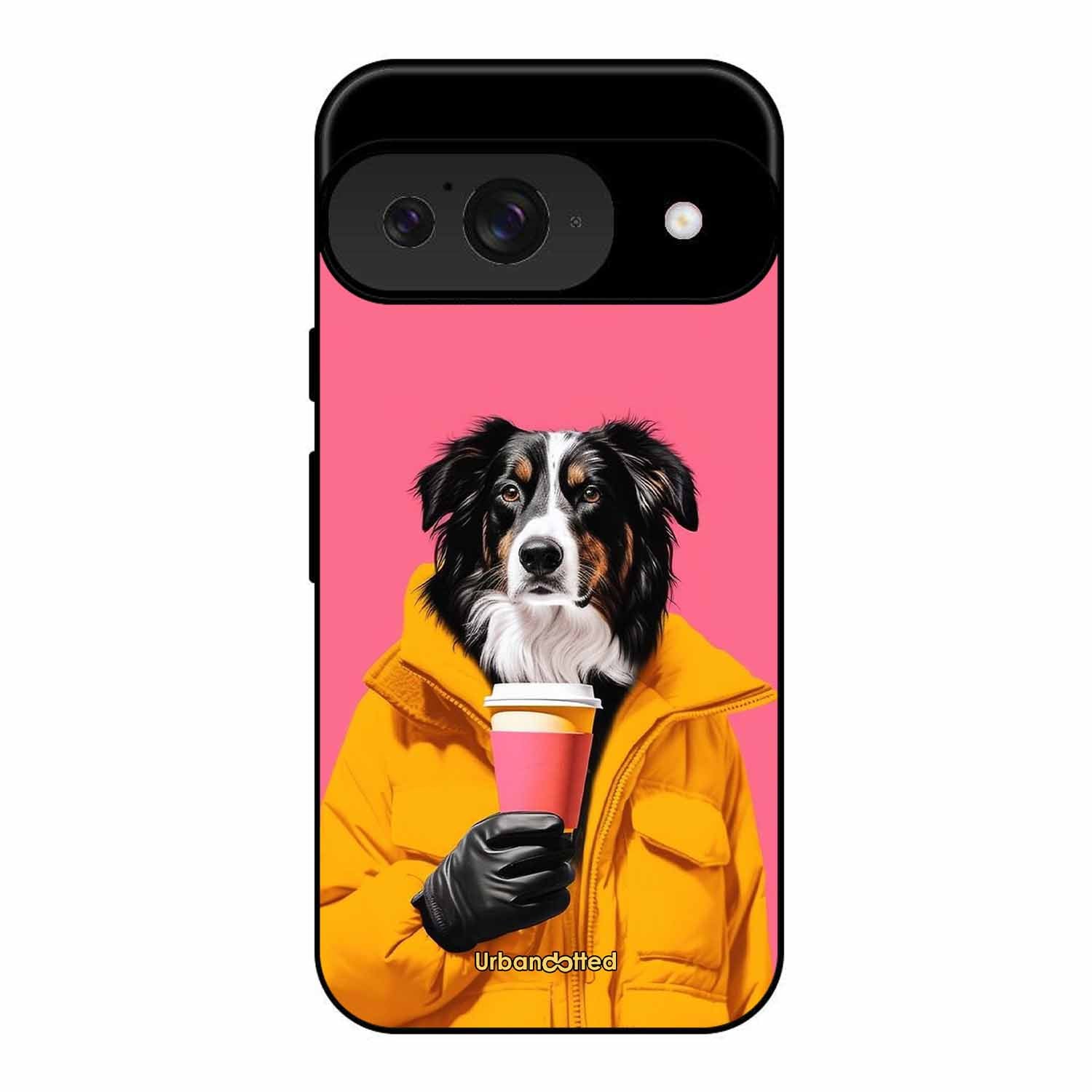 Trendy Dog with Drink Glass Case For Google Pixel 9