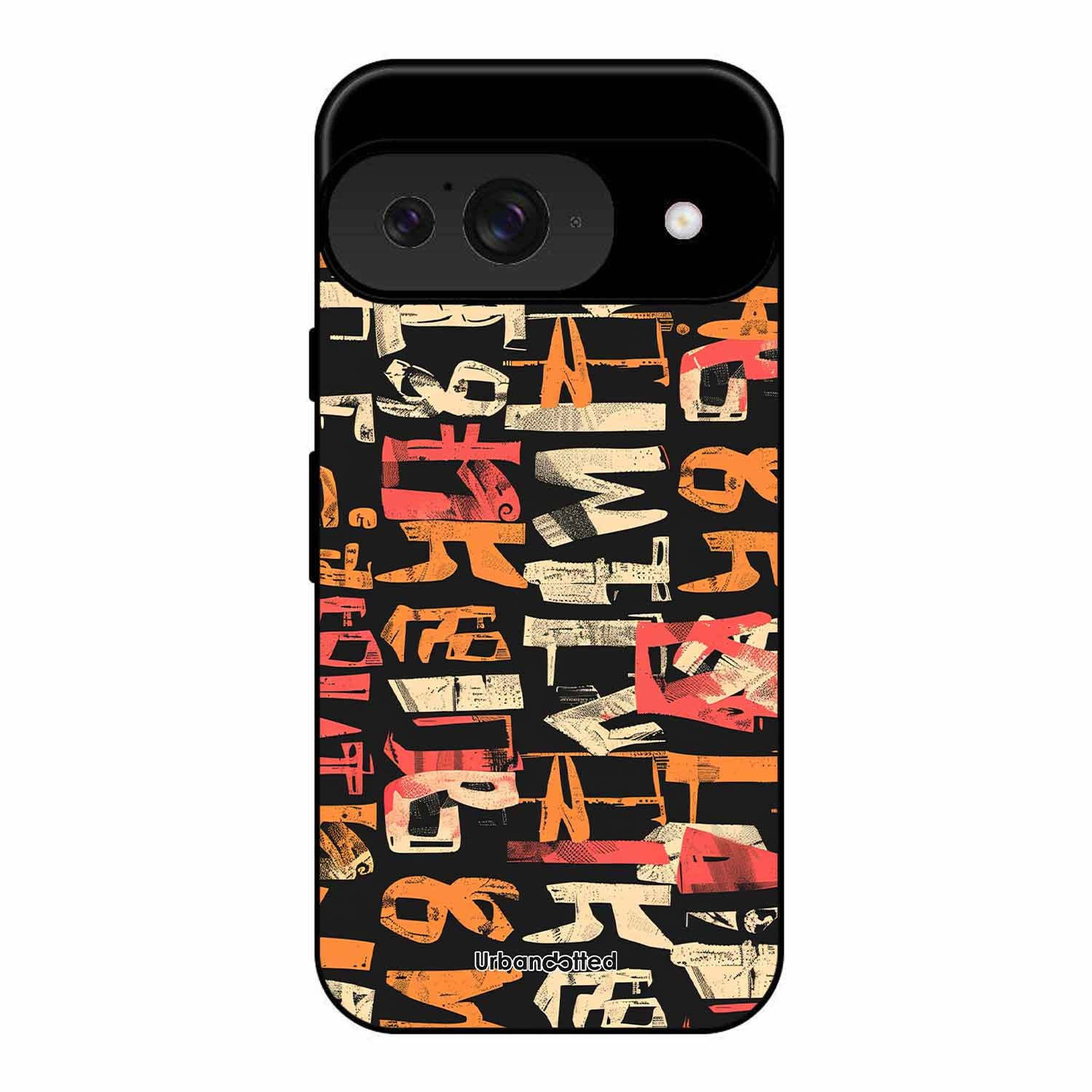Mixed Typography Design Glass Case For Google Pixel 9