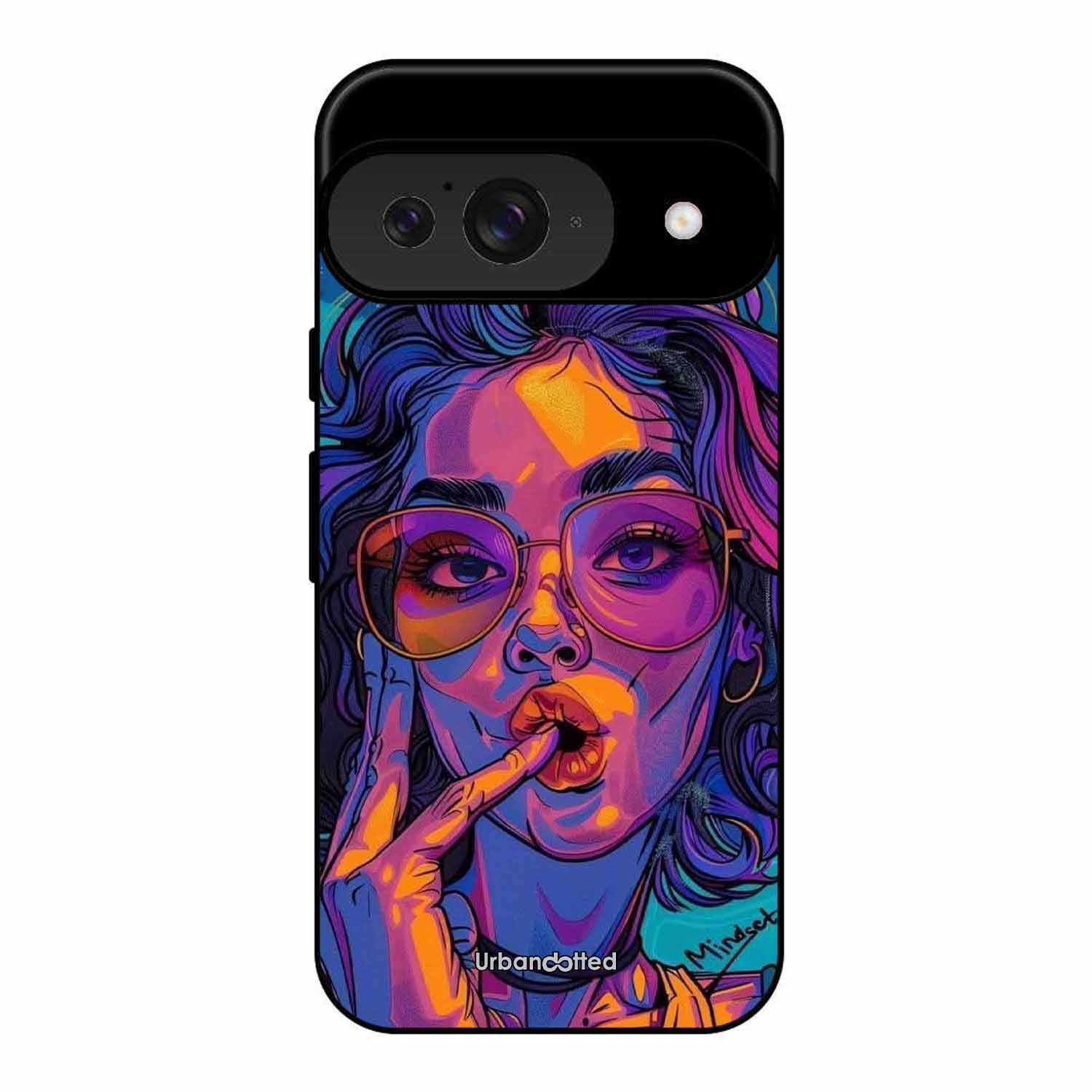 Vibrant Pop Art Girl Glass Case For Google Pixel 9