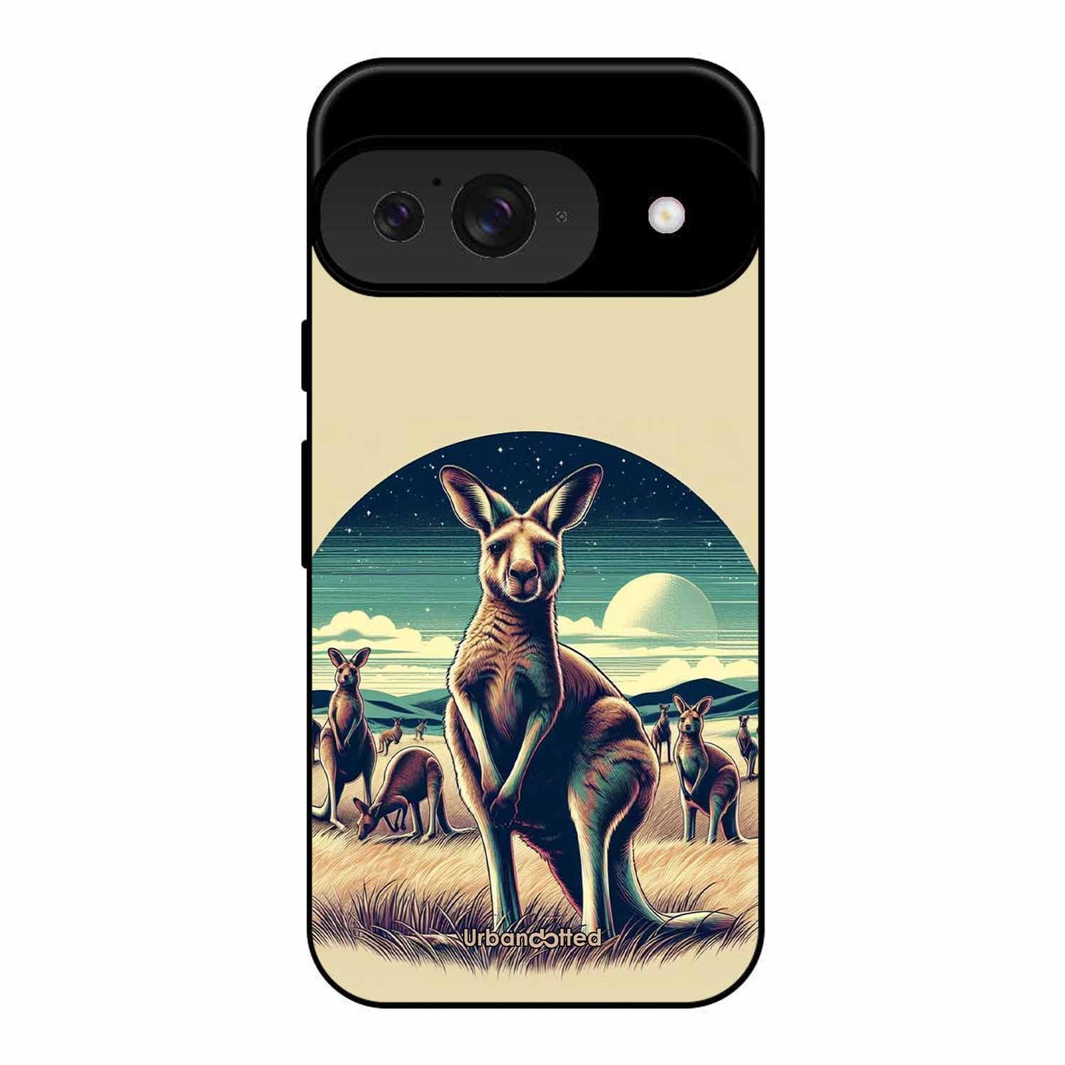 Kangaroo Mob Moonlight Glass Case For Google Pixel 9