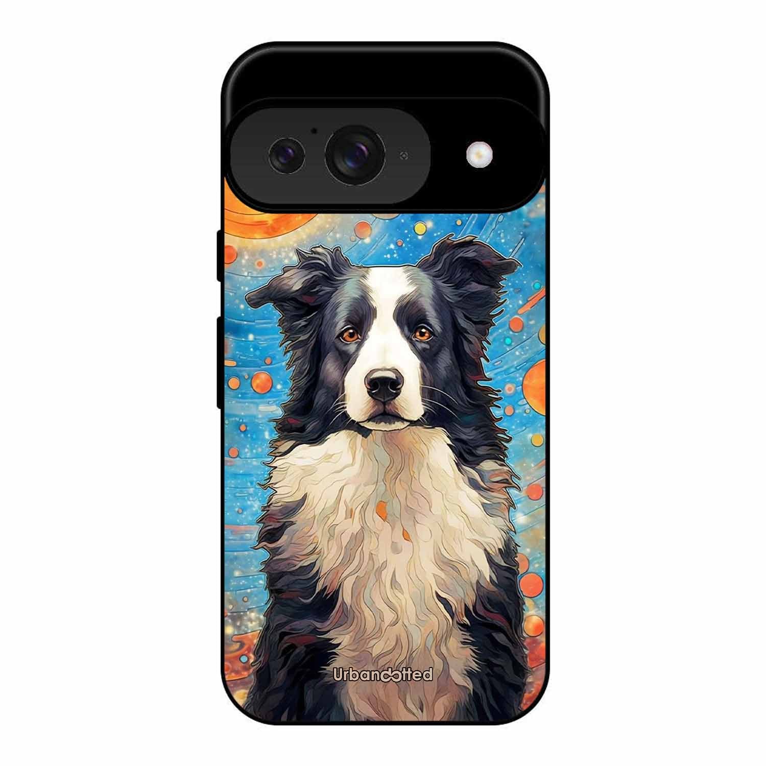 Artistic Dog Illustration Glass Case For Google Pixel 9