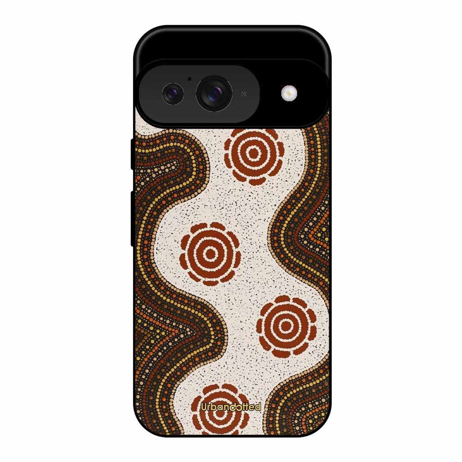 Aboriginal Dot Art Flow Glass Case For Google Pixel 9