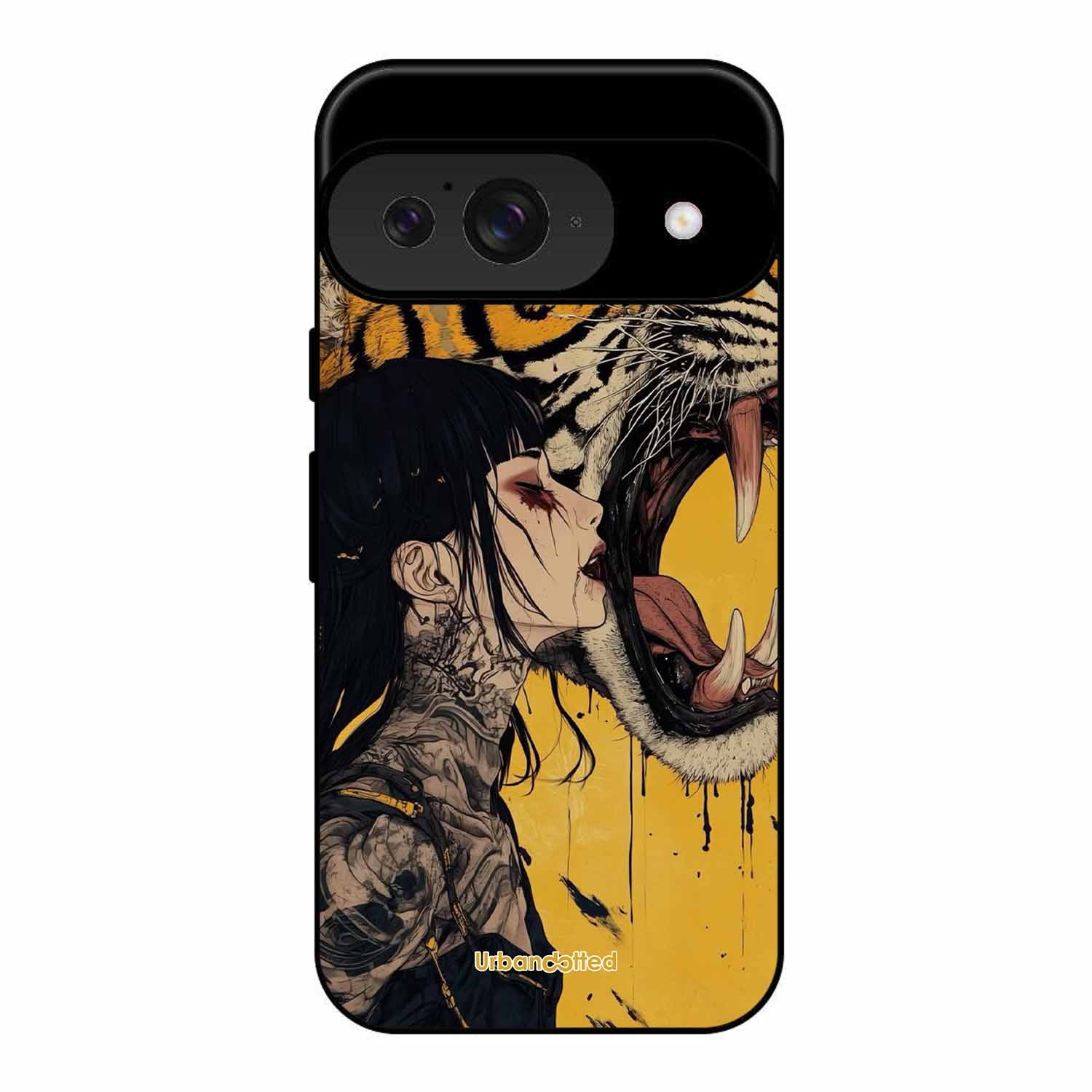 Tattooed Girl with Tiger Glass Case For Google Pixel 9
