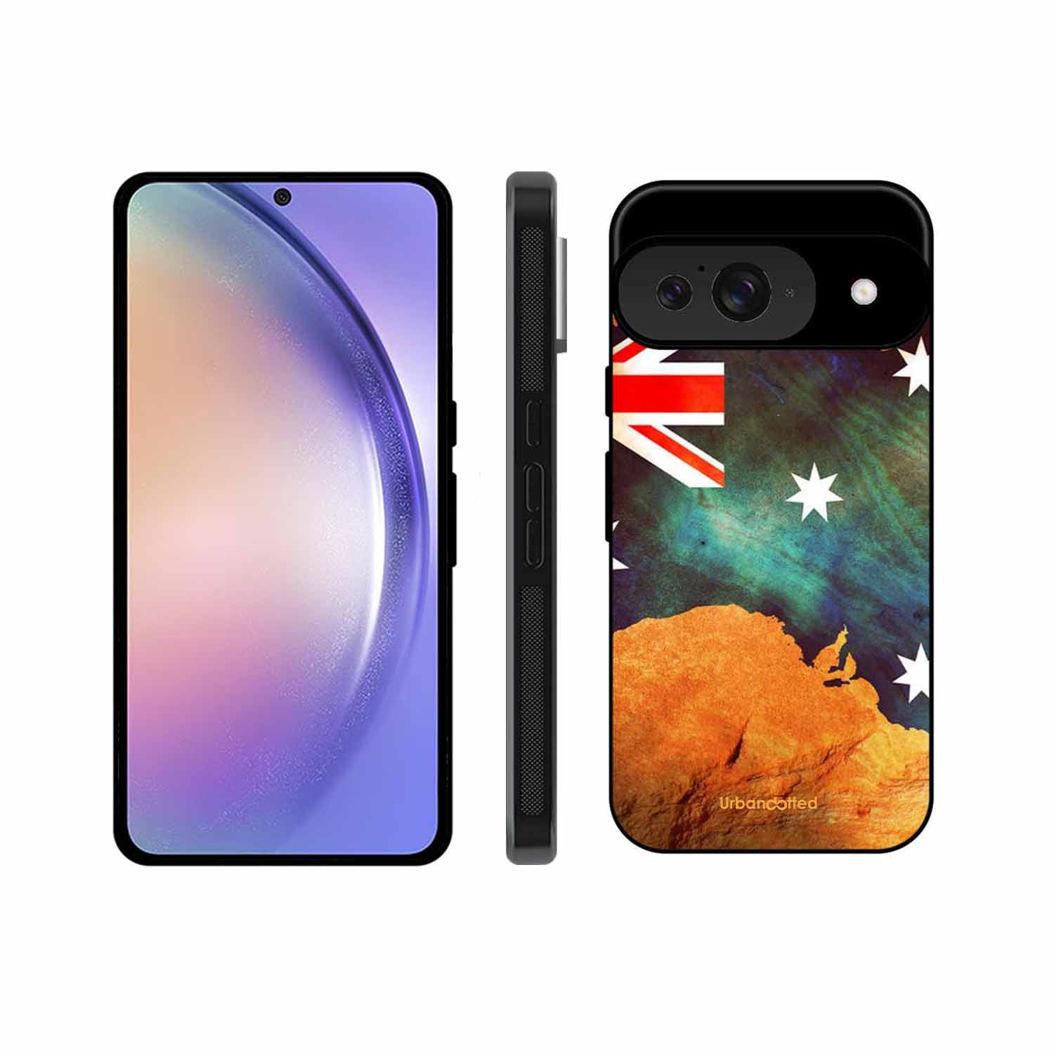 Australian Flag Map Glass Case For Google Pixel 9