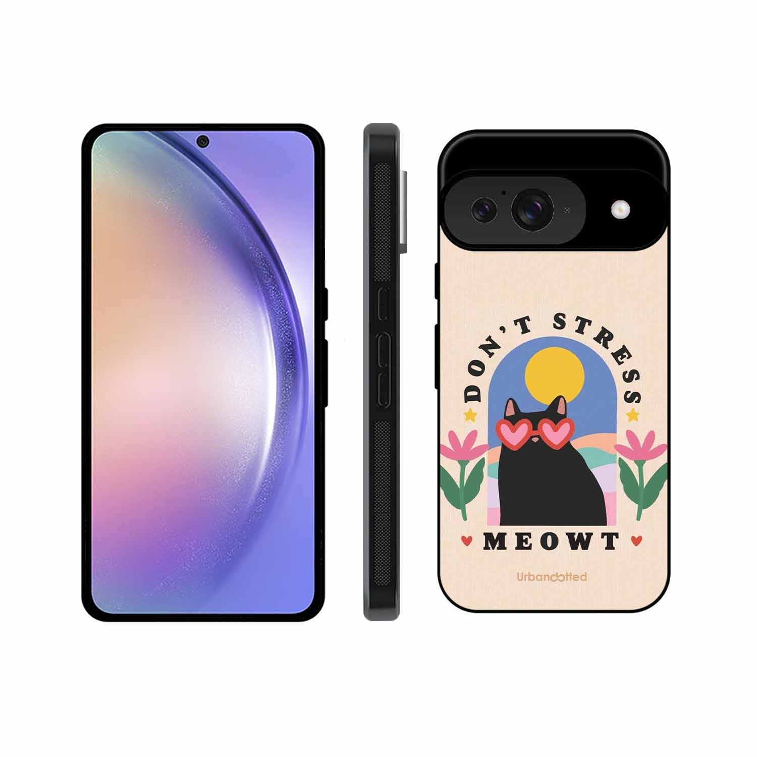 Don't Stress Meowt Glass Case For Google Pixel 9