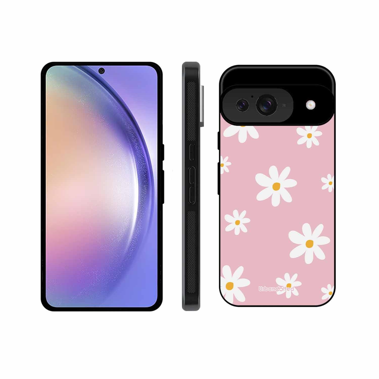 Pink Daisy Delight Glass Case For Google Pixel 9