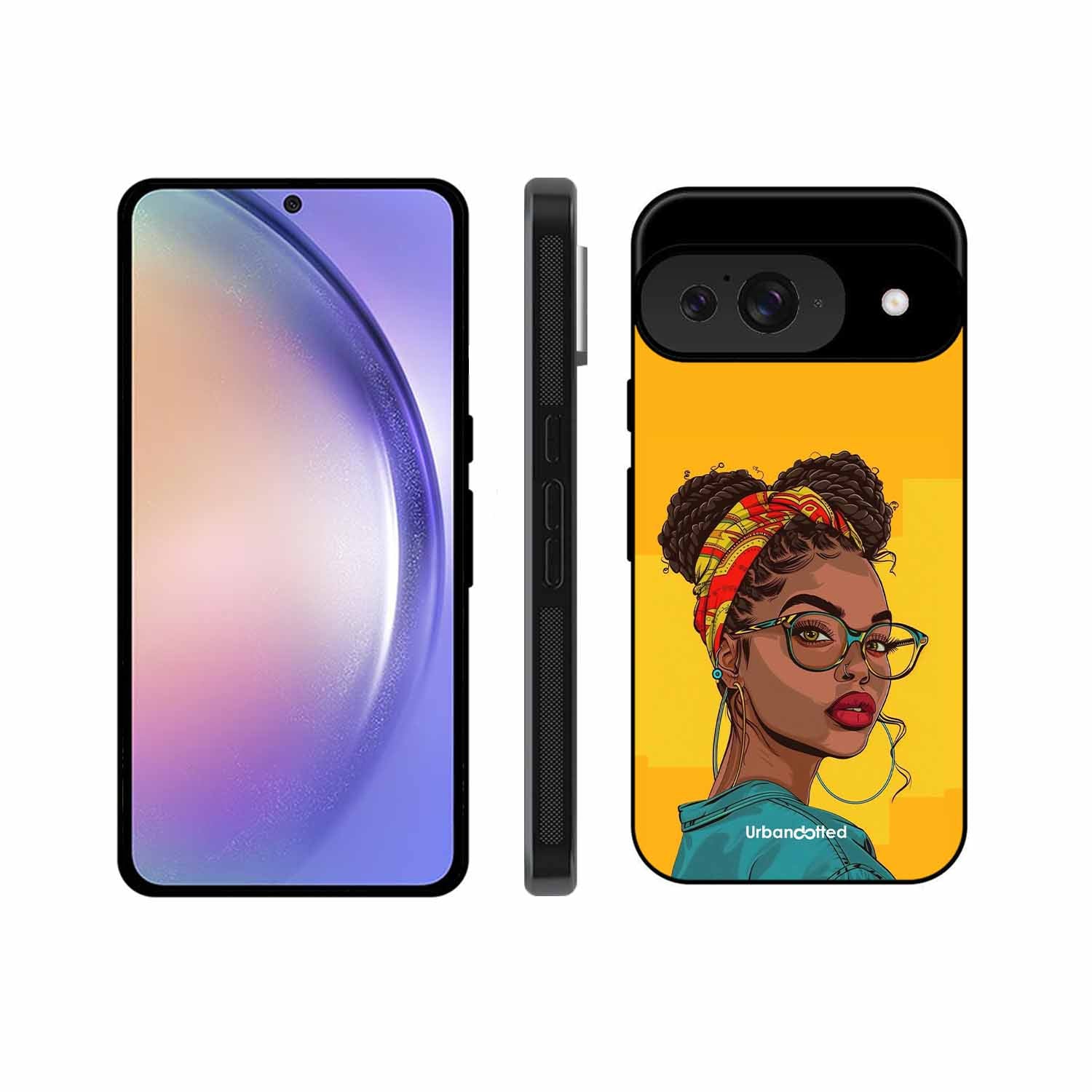 Headscarf Beauty Glass Case For Google Pixel 9