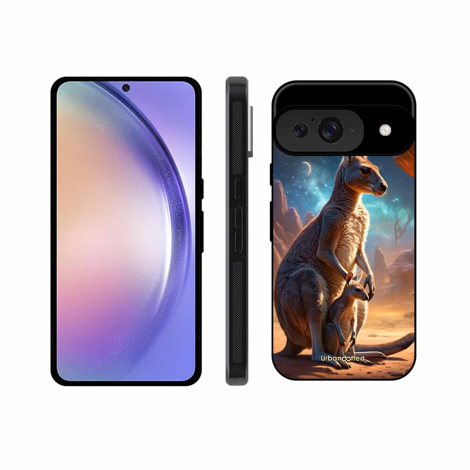 Kangaroo Mother Love Glass Case For Google Pixel 9
