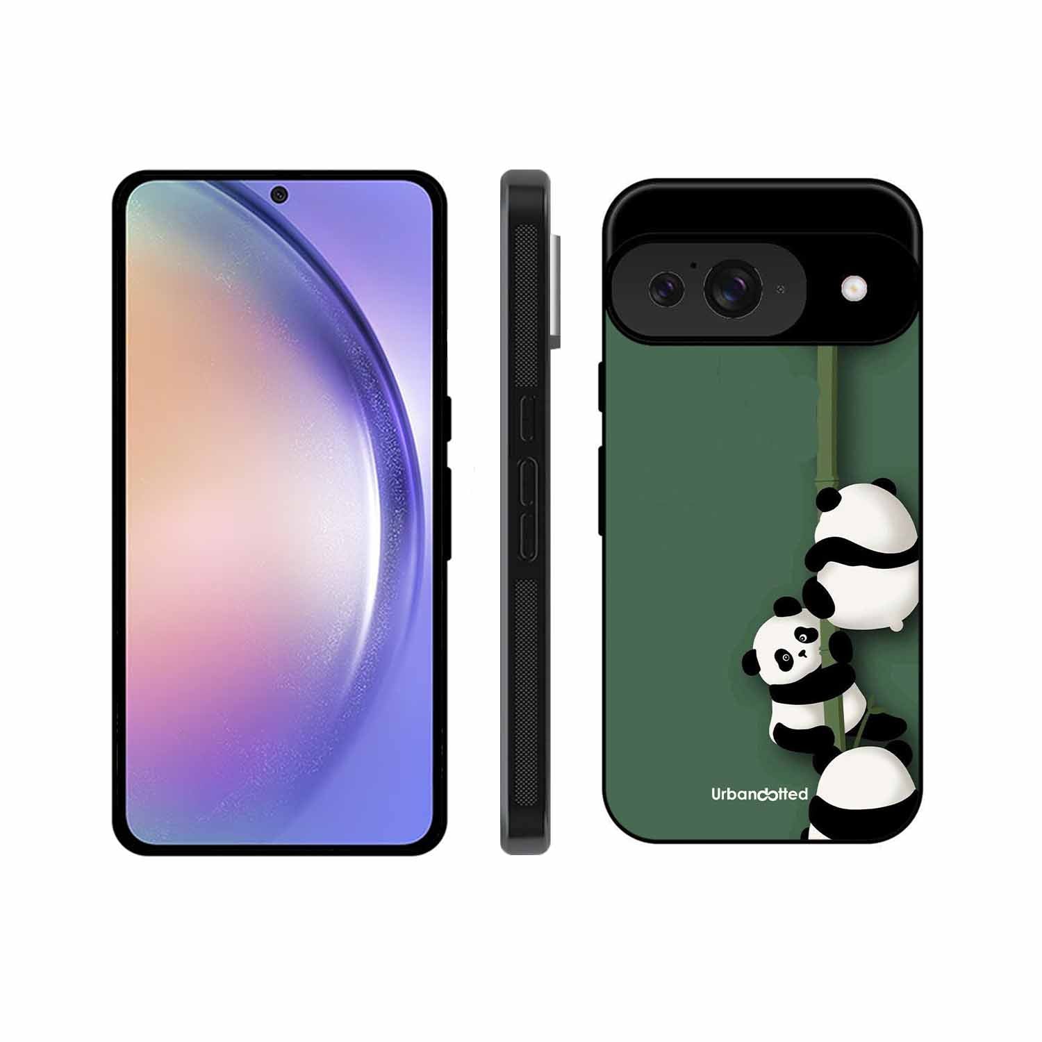 Climbing Pandas Glass Case For Google Pixel 9