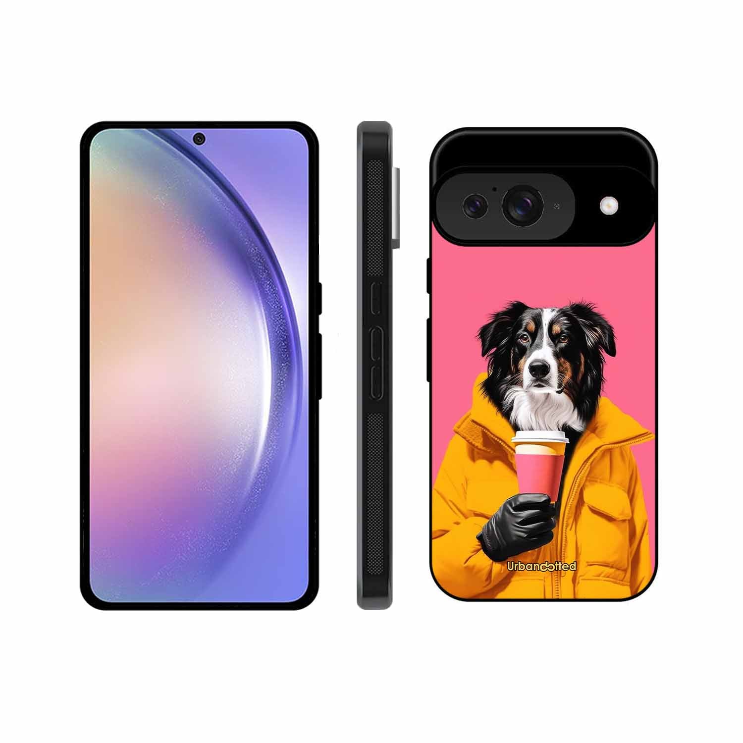 Trendy Dog with Drink Glass Case For Google Pixel 9