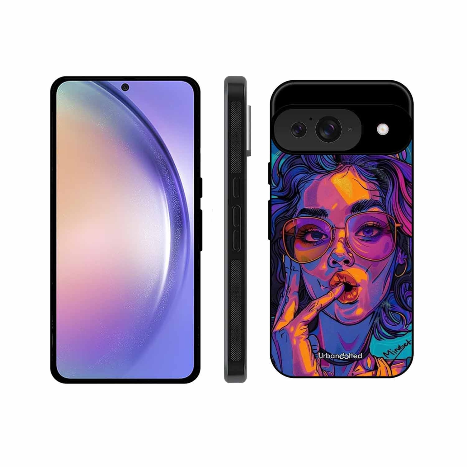 Vibrant Pop Art Girl Glass Case For Google Pixel 9