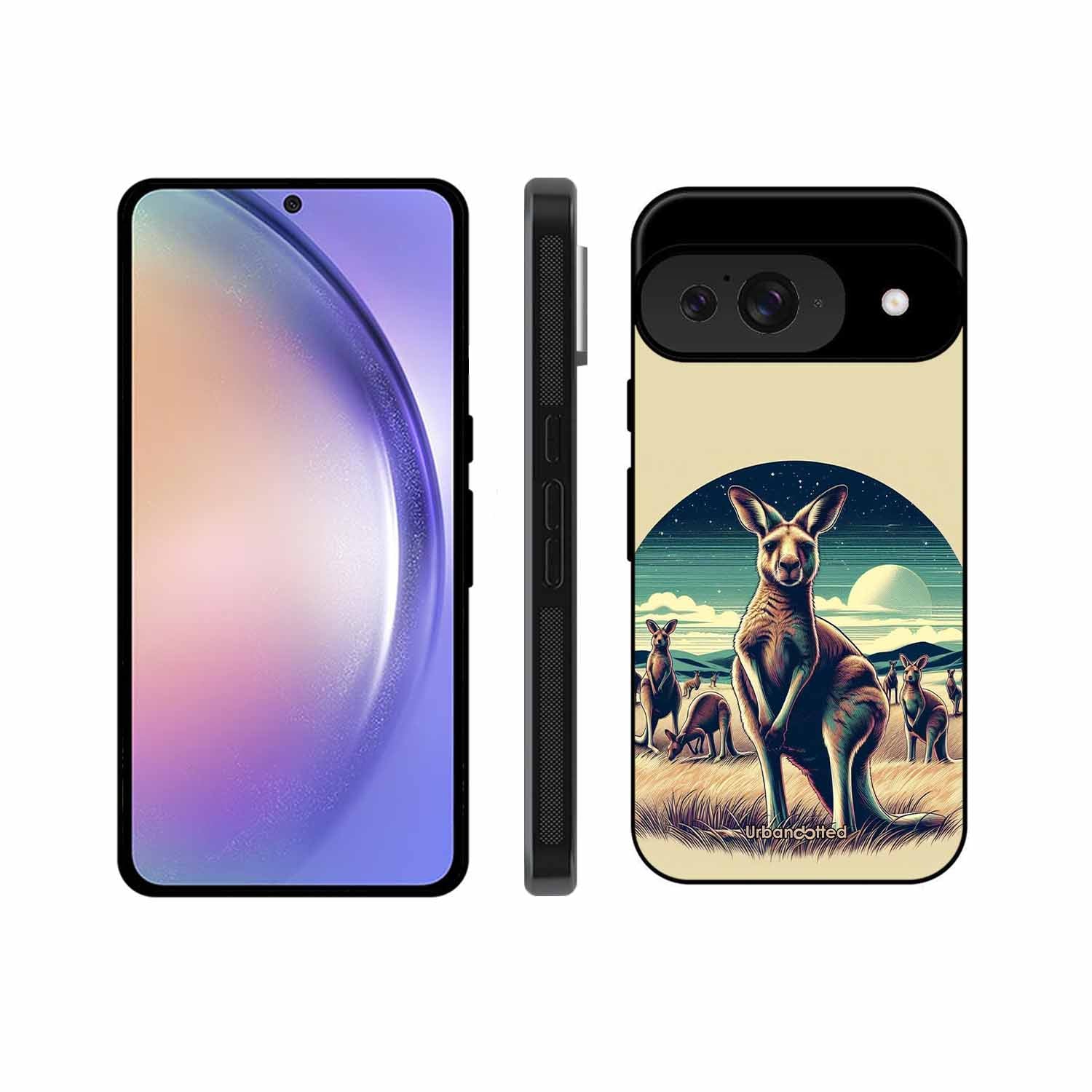 Kangaroo Mob Moonlight Glass Case For Google Pixel 9