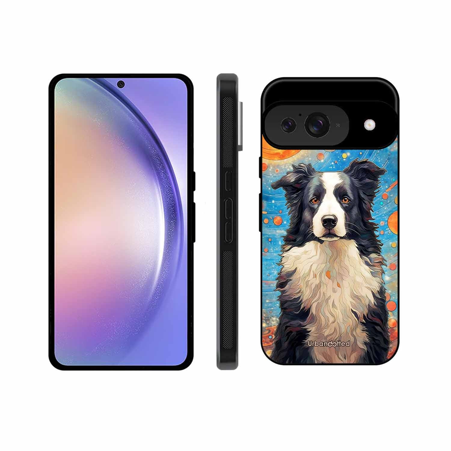 Artistic Dog Illustration Glass Case For Google Pixel 9