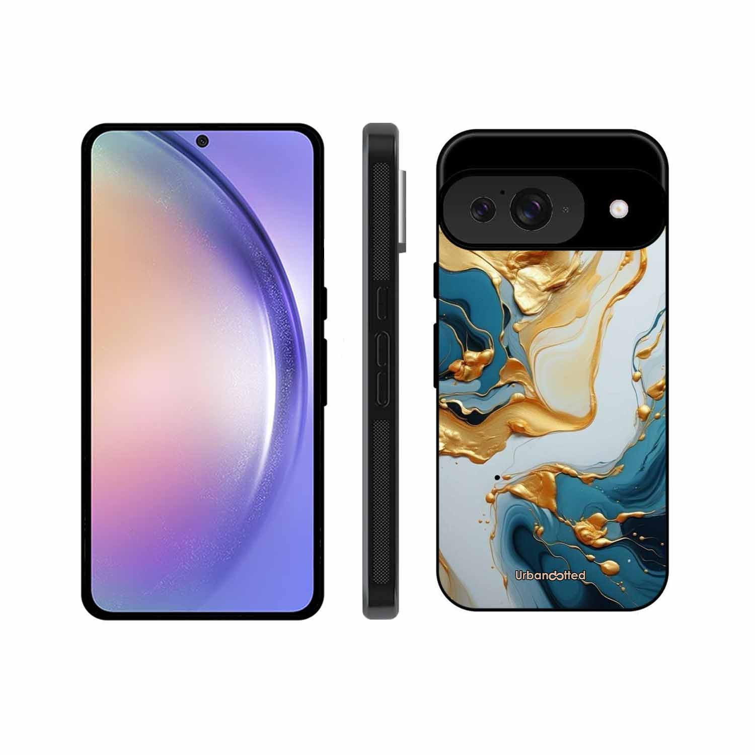 Luxurious Marble Effect Glass Case For Google Pixel 9