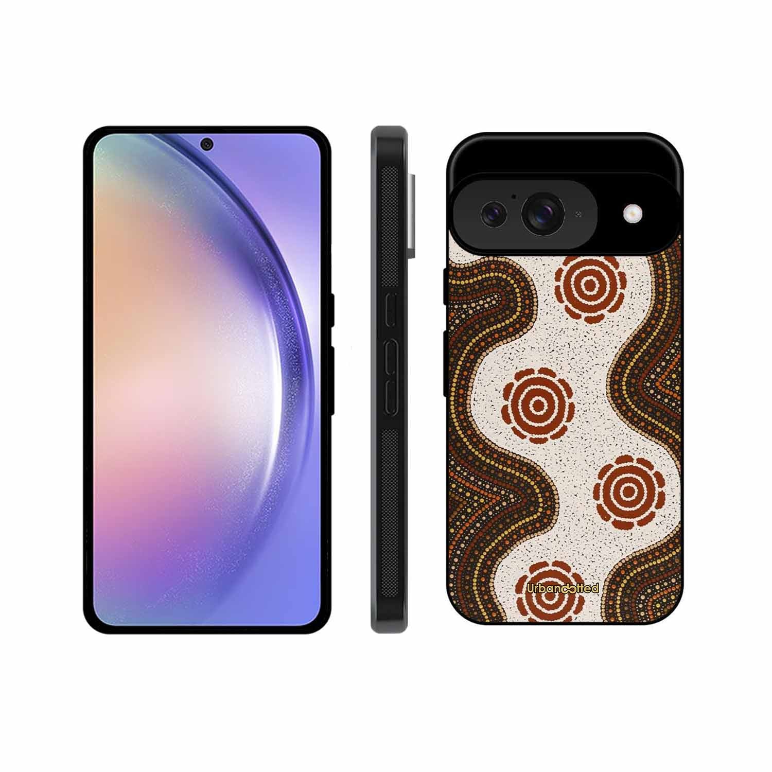Aboriginal Dot Art Flow Glass Case For Google Pixel 9