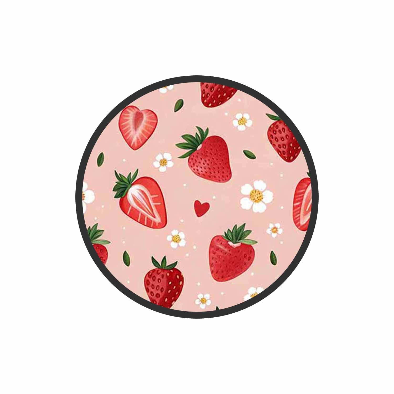 Sweet Strawberry Pattern Phone Grips Holder
