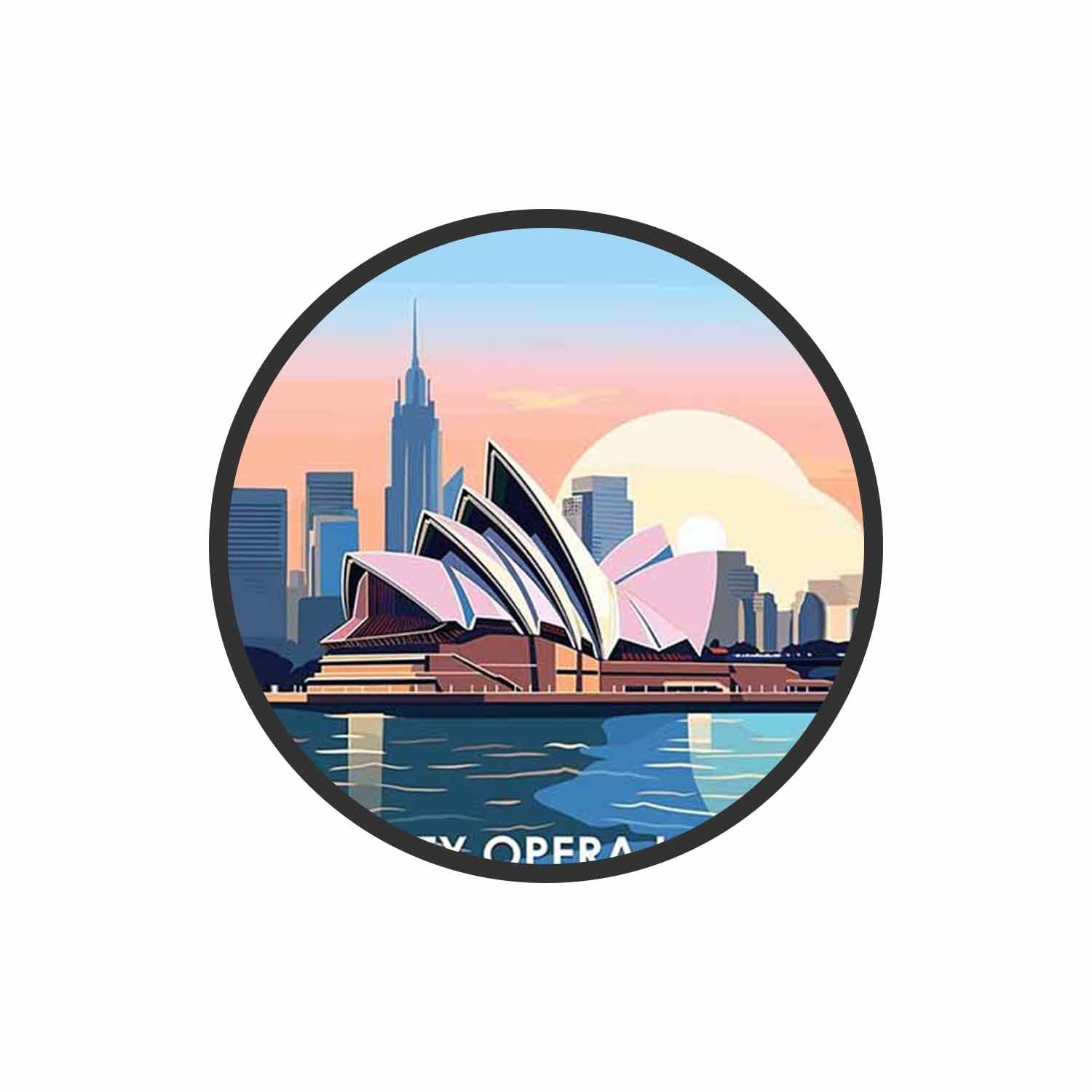 Iconic Sydney Skyline Phone Grips Holder