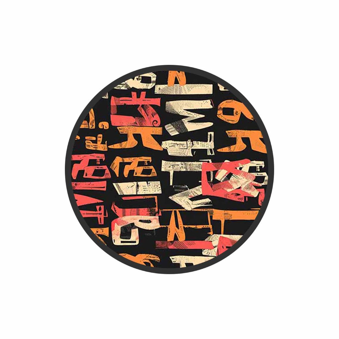 The Typographic Mess Phone Grips Holder