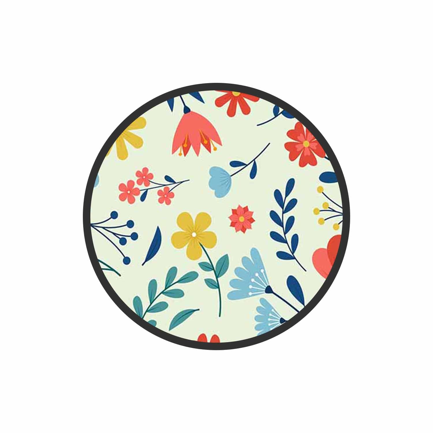 Retro Floral Pattern Phone Grips Holder