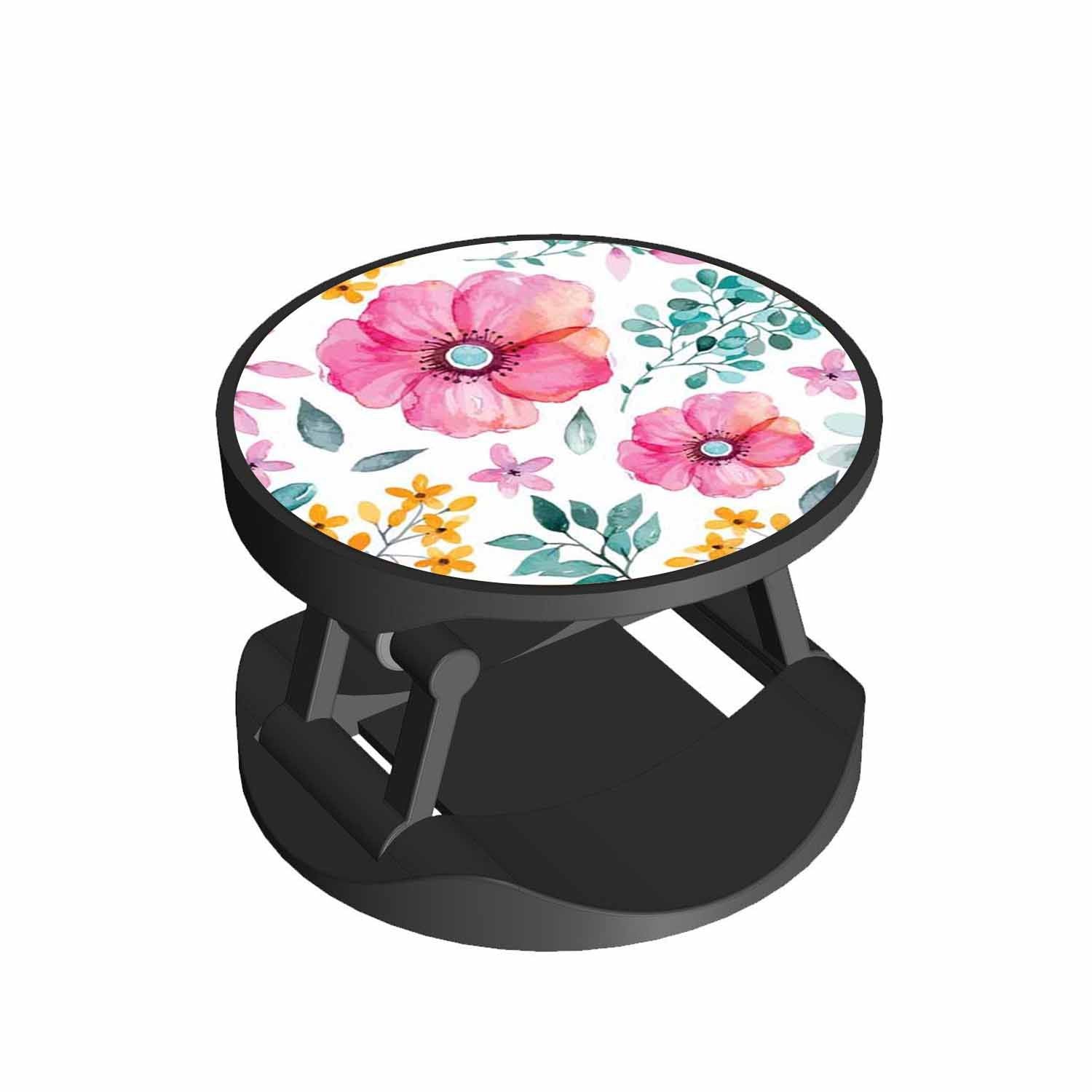 Watercolor Flowers Phone Grips Holder